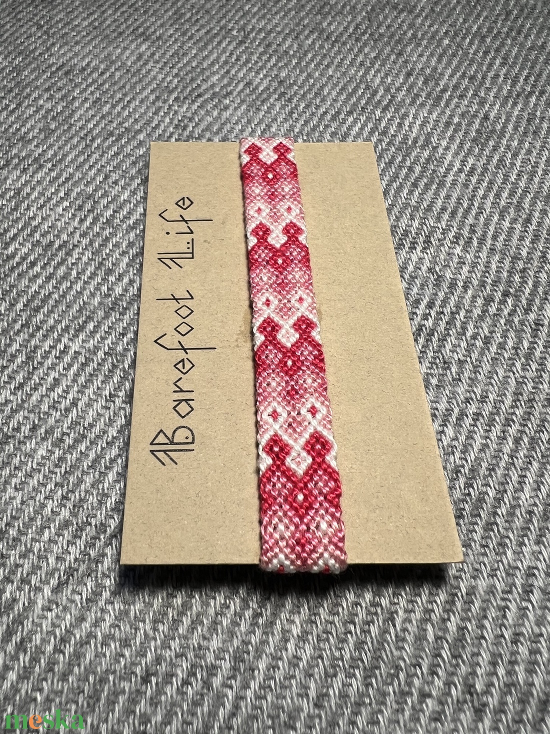 �Pillecukor csomózott karkötő - ékszer - karkötő - fonott karkötő - Meska.hu