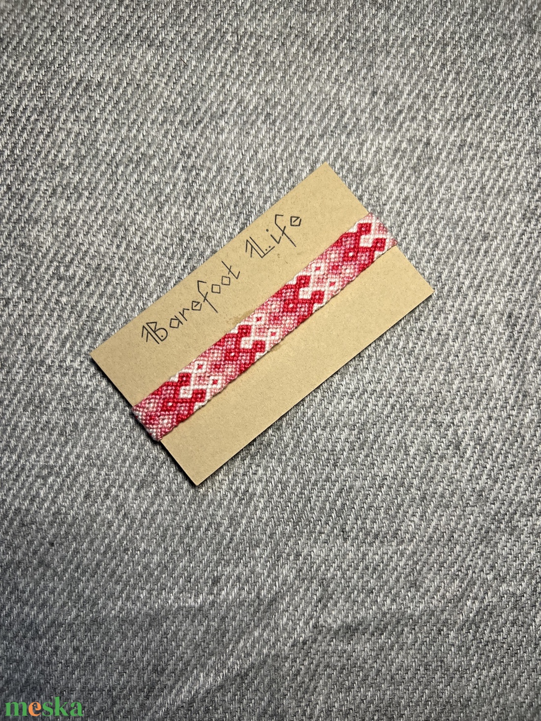 �Pillecukor csomózott karkötő - ékszer - karkötő - fonott karkötő - Meska.hu