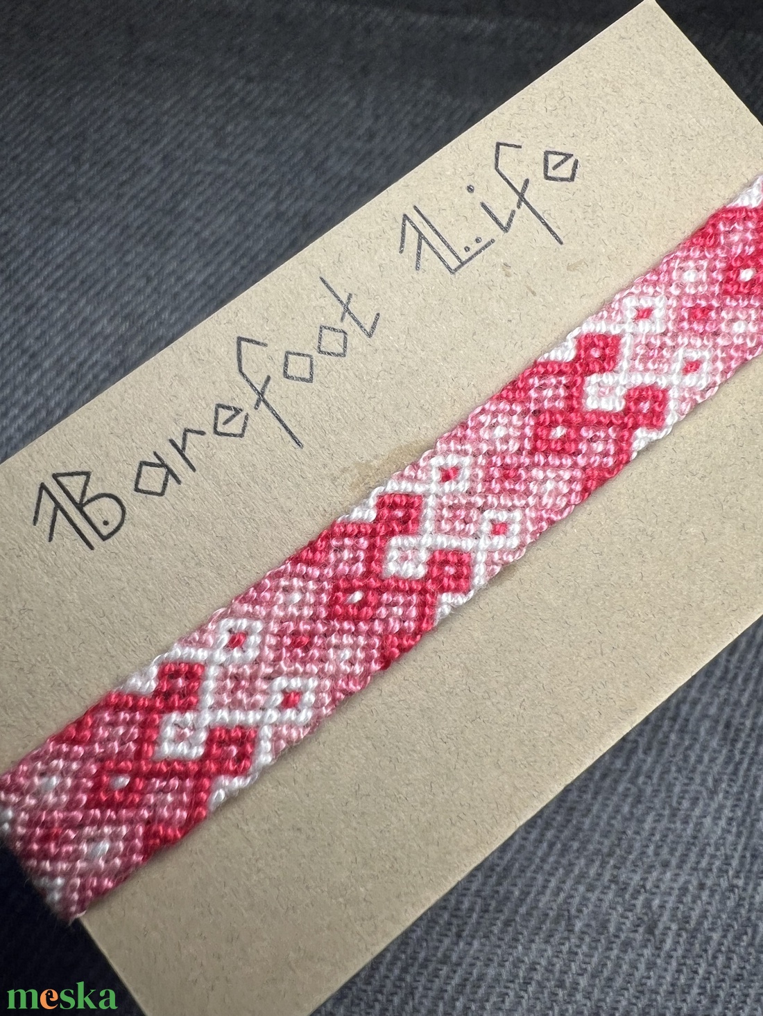 �Pillecukor csomózott karkötő - ékszer - karkötő - fonott karkötő - Meska.hu