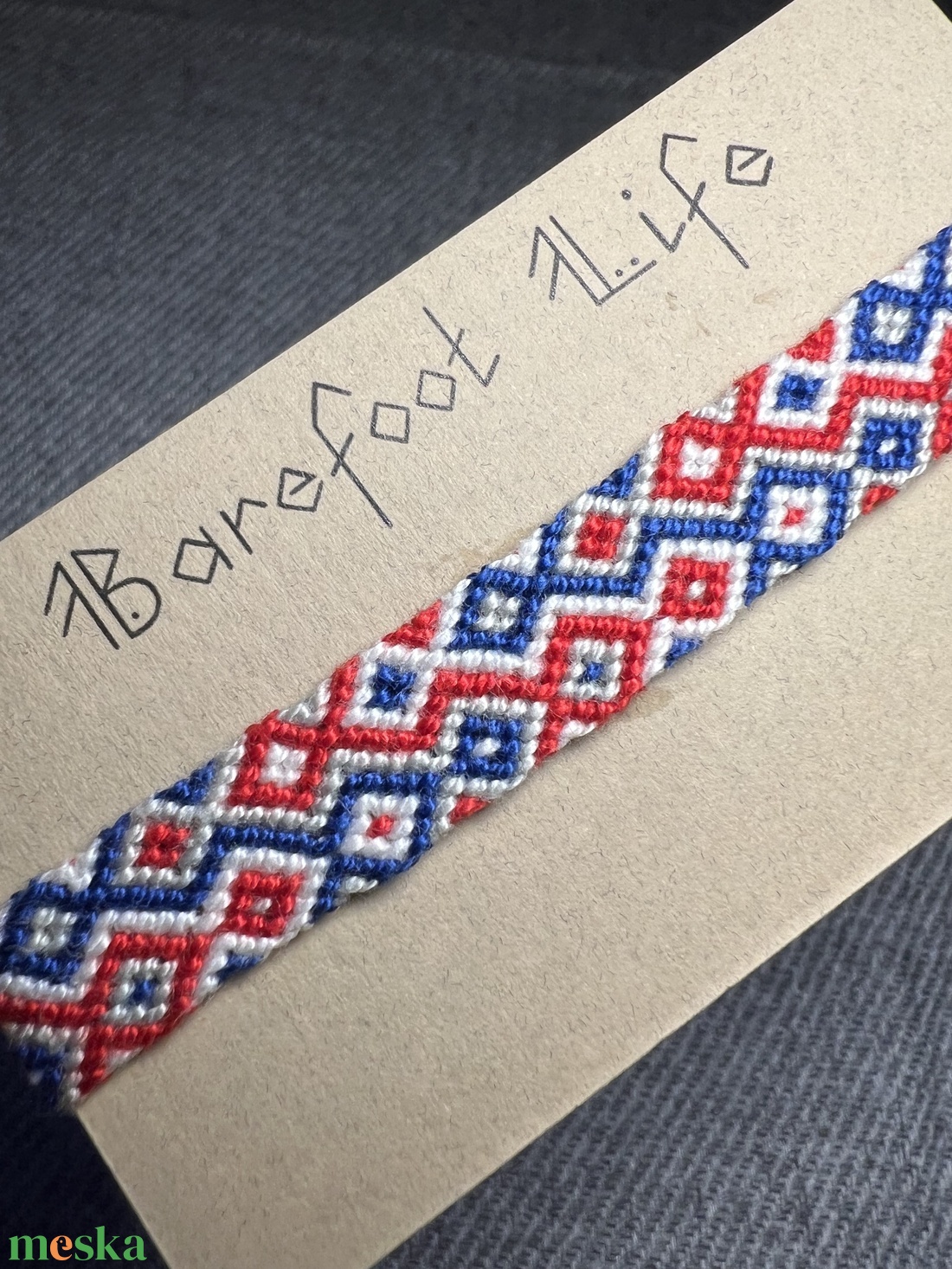 �Emily Párizsban csomózott karkötő - ékszer - karkötő - fonott karkötő - Meska.hu