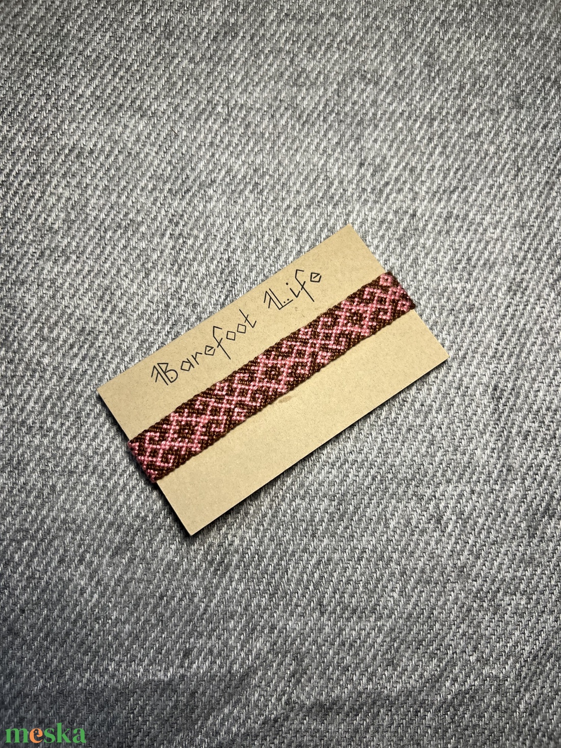 �Vintage rose csomózott karkötő - ékszer - karkötő - fonott karkötő - Meska.hu