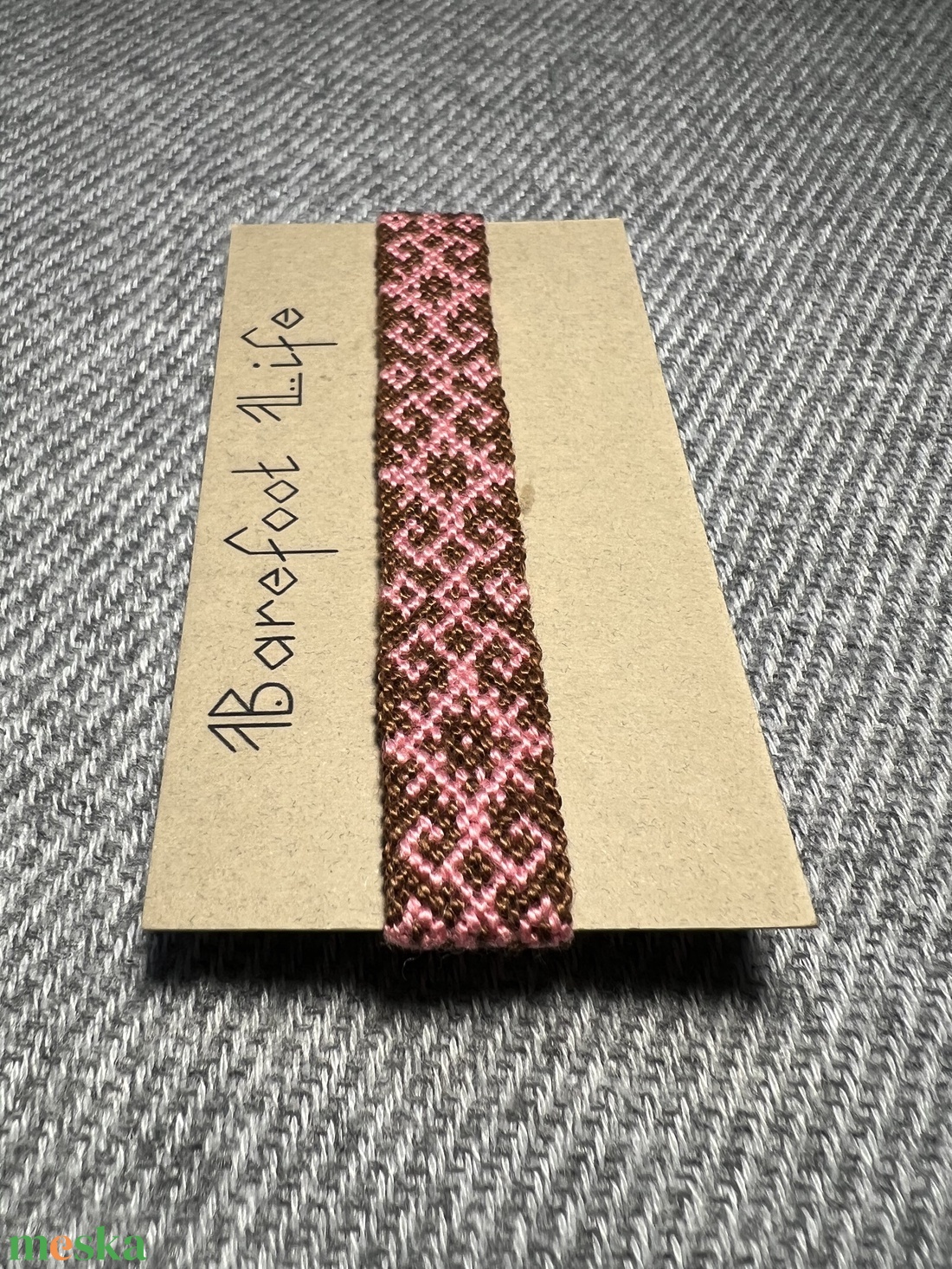 �Vintage rose csomózott karkötő - ékszer - karkötő - fonott karkötő - Meska.hu