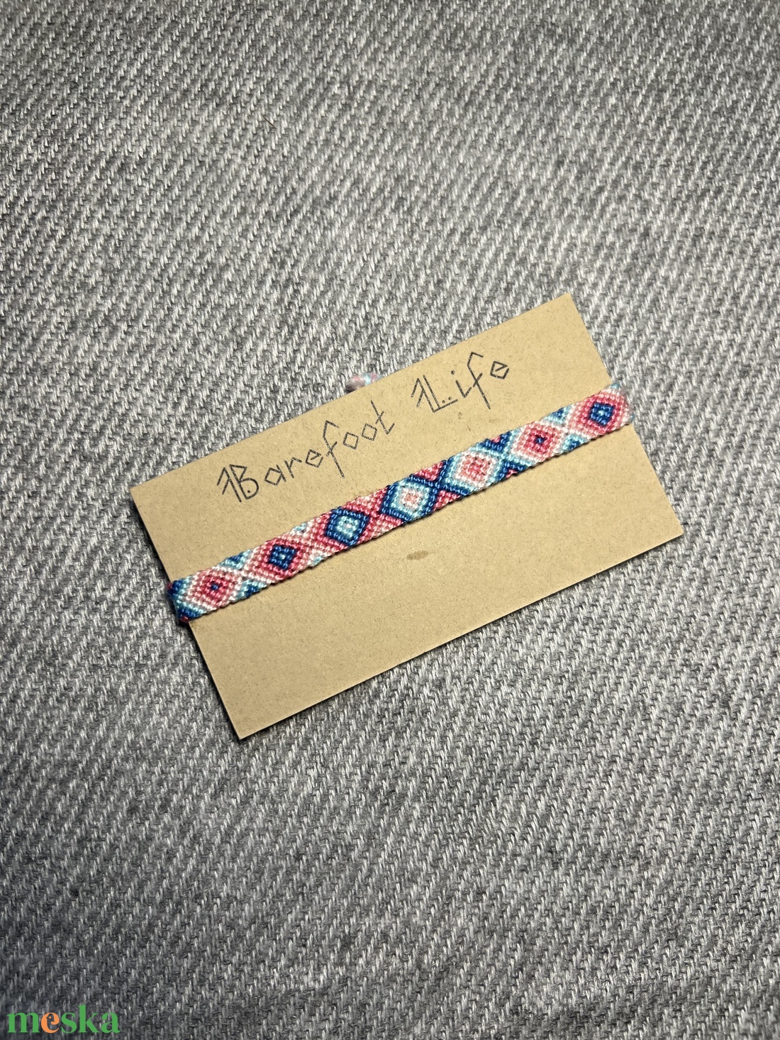 �Áfonyás Limonádé csomózott karkötő - ékszer - karkötő - fonott karkötő - Meska.hu