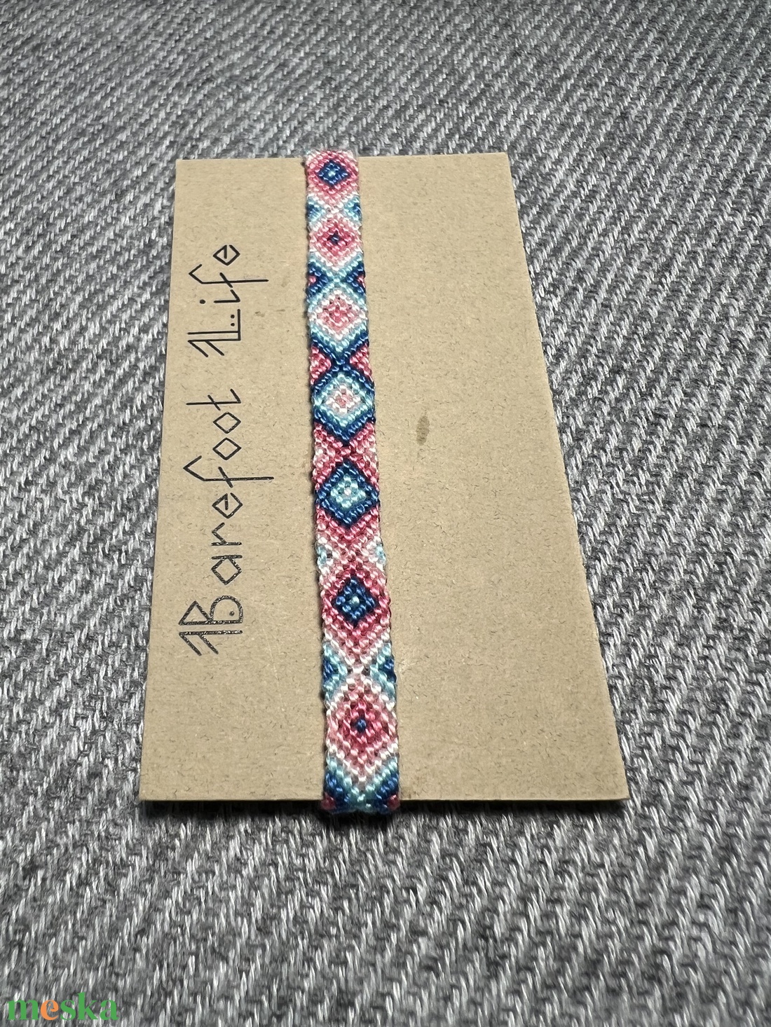 �Áfonyás Limonádé csomózott karkötő - ékszer - karkötő - fonott karkötő - Meska.hu