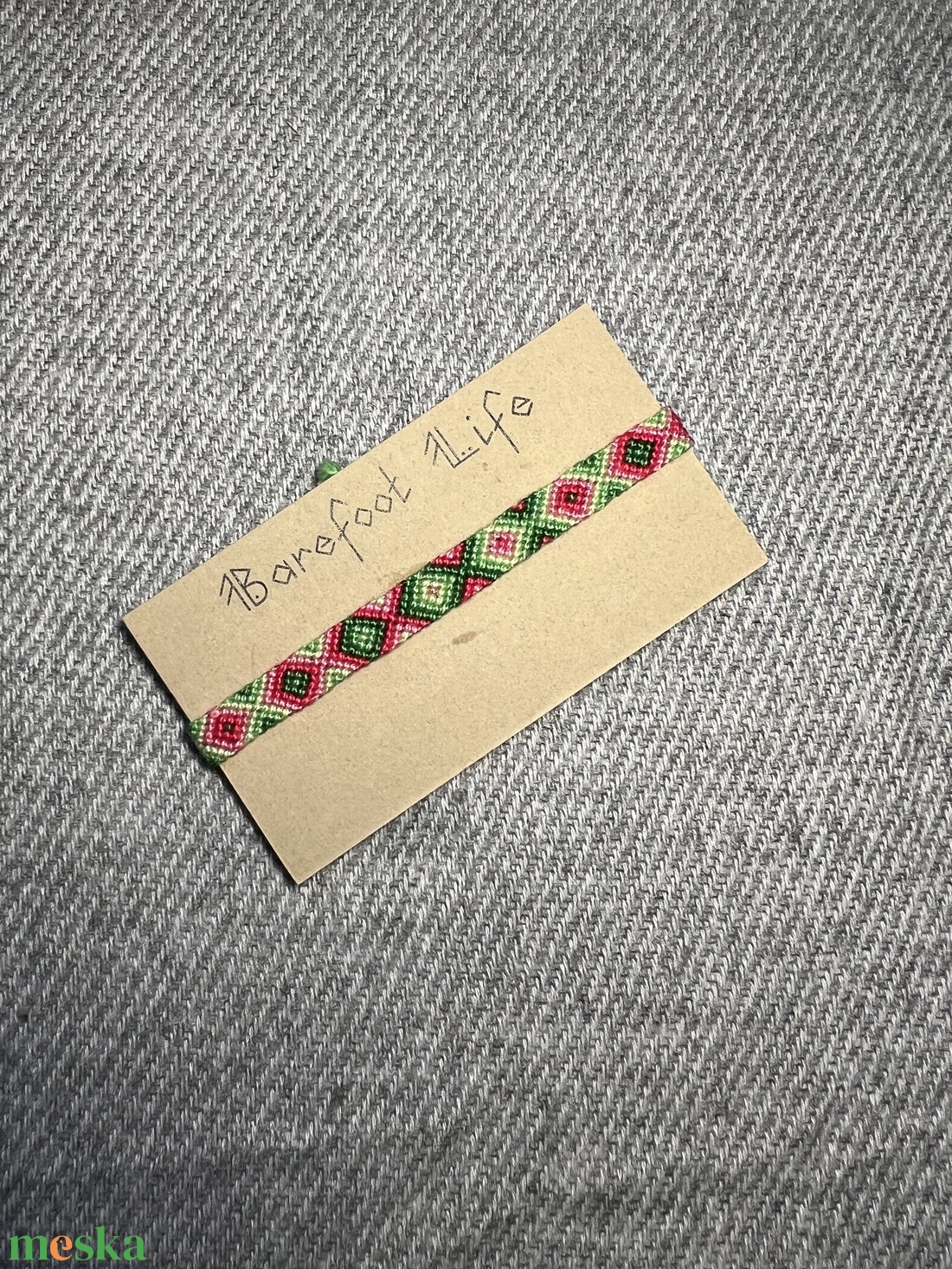 �Epres Limonádé csomózott karkötő - ékszer - karkötő - fonott karkötő - Meska.hu