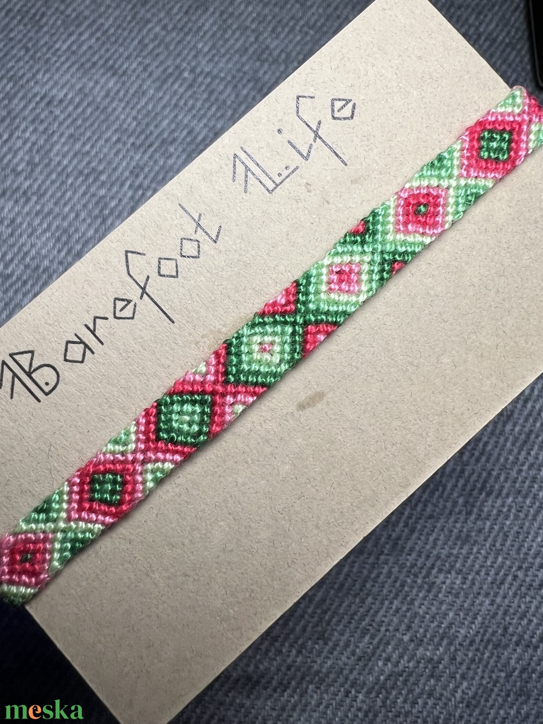 �Epres Limonádé csomózott karkötő - ékszer - karkötő - fonott karkötő - Meska.hu