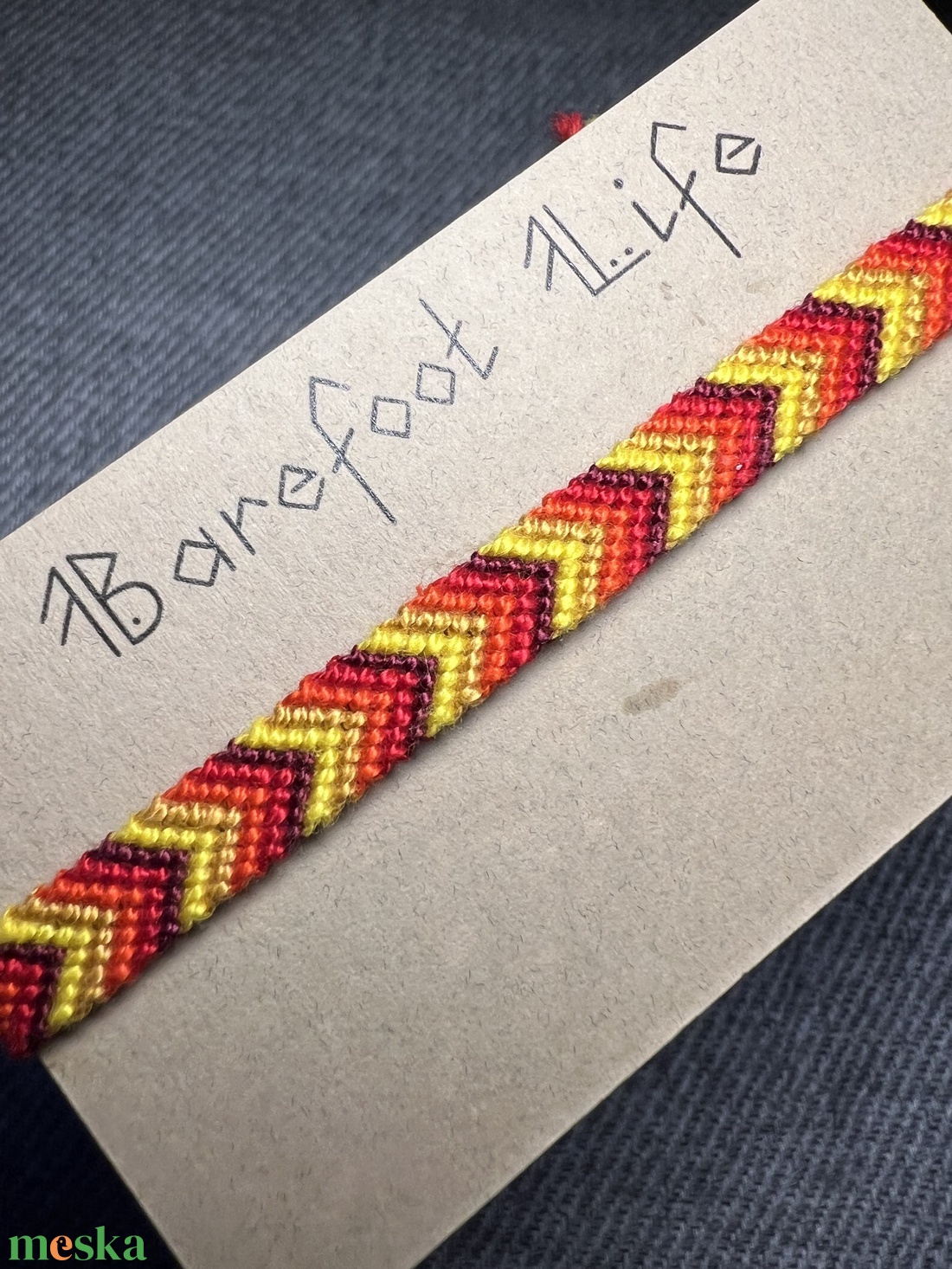 �Meleg nyári nap csomózott karkötő - ékszer - karkötő - fonott karkötő - Meska.hu