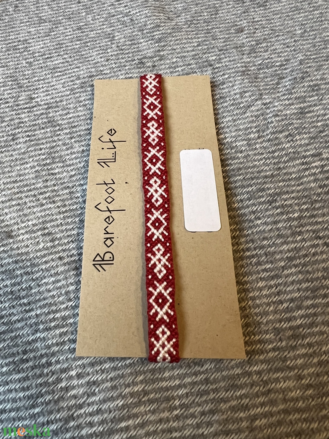 �Szikra csomózott bokalánc - ékszer - lábdísz és testékszer - bokalánc - Meska.hu