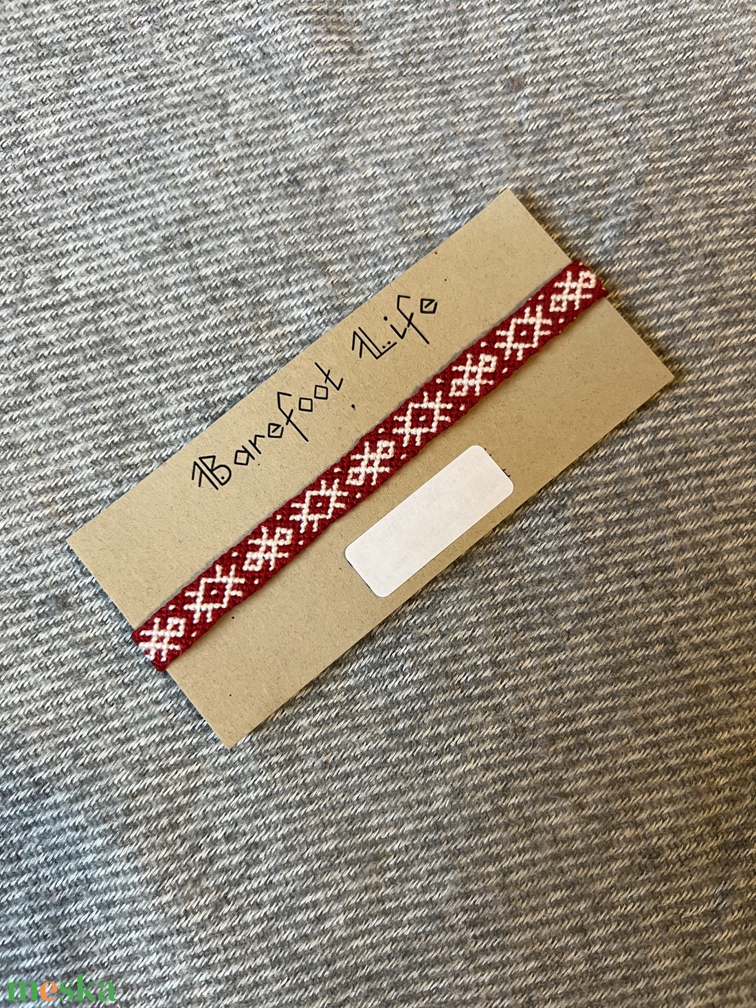 �Szikra csomózott bokalánc - ékszer - lábdísz és testékszer - bokalánc - Meska.hu