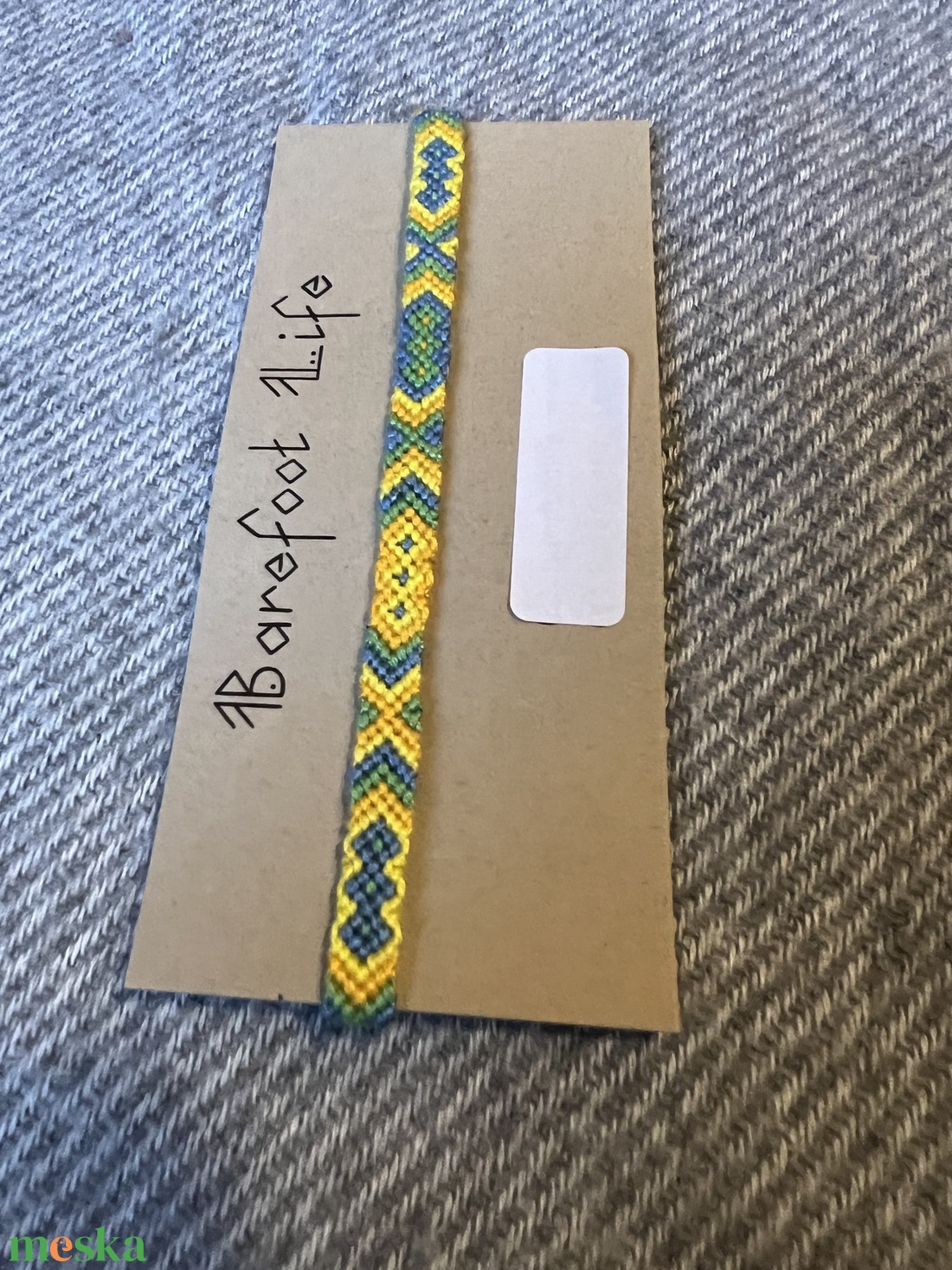 �Nyári Balaton csomózott bokalánc - ékszer - lábdísz és testékszer - bokalánc - Meska.hu