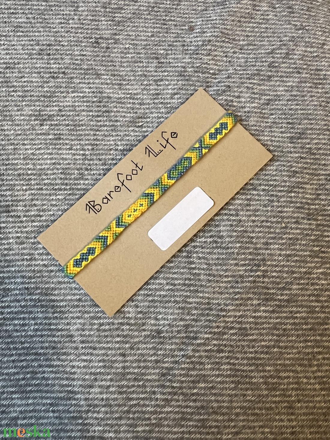 �Nyári Balaton csomózott bokalánc - ékszer - lábdísz és testékszer - bokalánc - Meska.hu