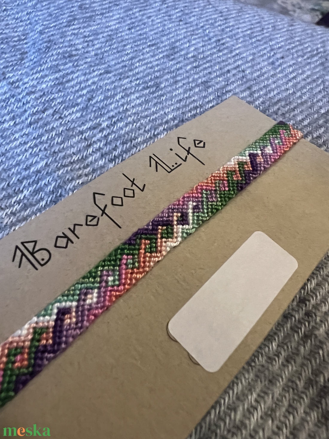 �Alkony hullámai csomózott bokalánc - ékszer - lábdísz és testékszer - bokalánc - Meska.hu