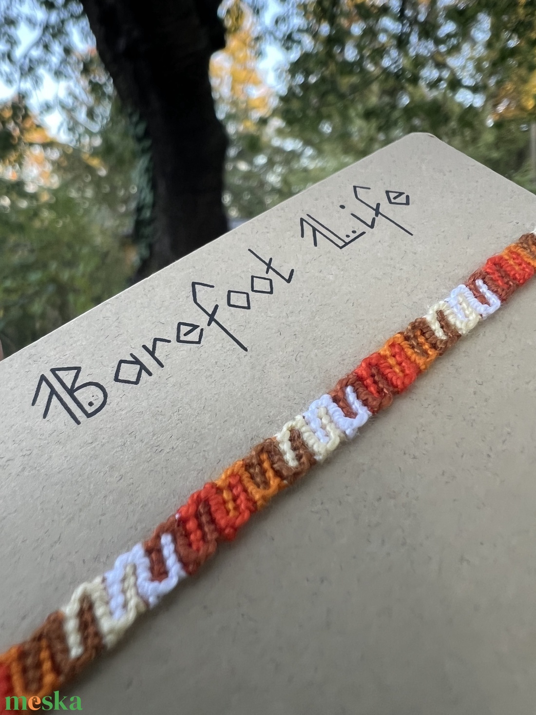 �Pumpkin spice latte csomózott karkötő - ékszer - karkötő - fonott karkötő - Meska.hu