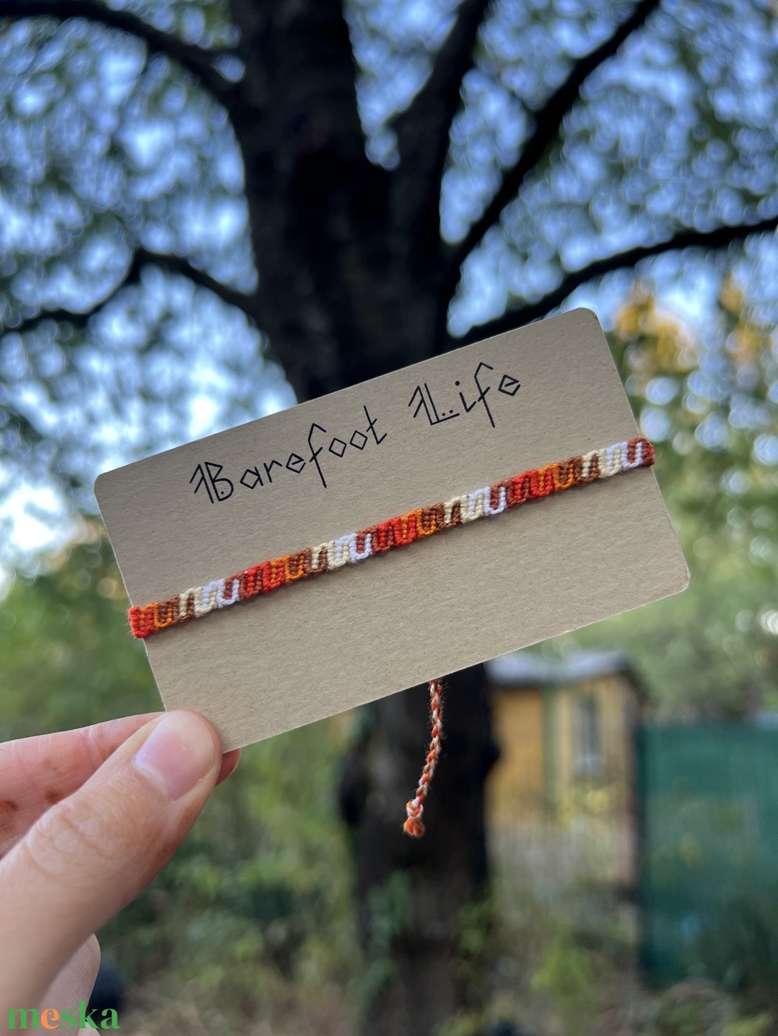 �Pumpkin spice latte csomózott karkötő - ékszer - karkötő - fonott karkötő - Meska.hu