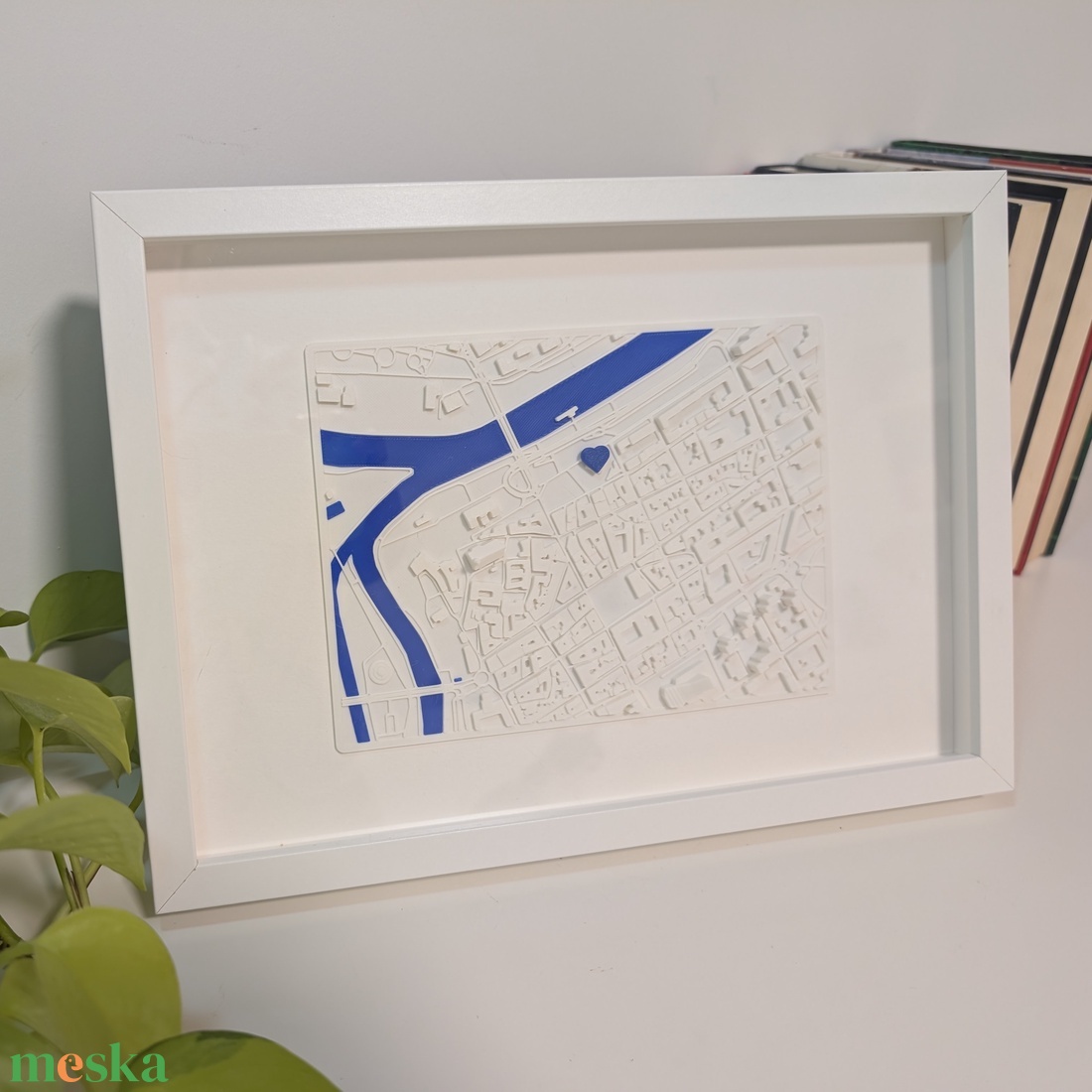 Térképes képkeret � egy fontos hely emléke - otthon & életmód - dekoráció - asztal és polc dekoráció - asztaldísz - Meska.hu