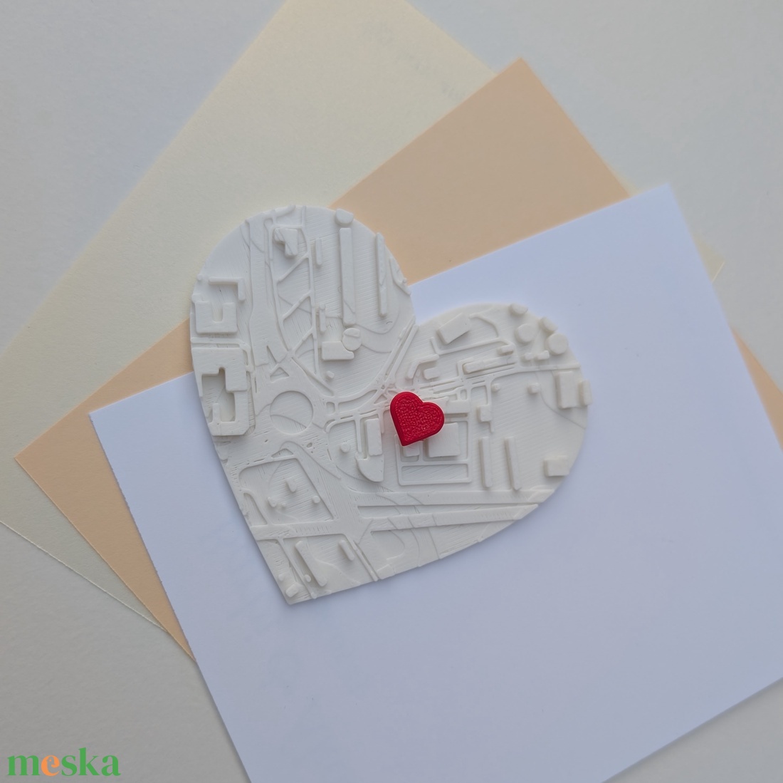 3D térkép köszönőajándék - esküvő - emlék & ajándék - köszönőajándék - Meska.hu