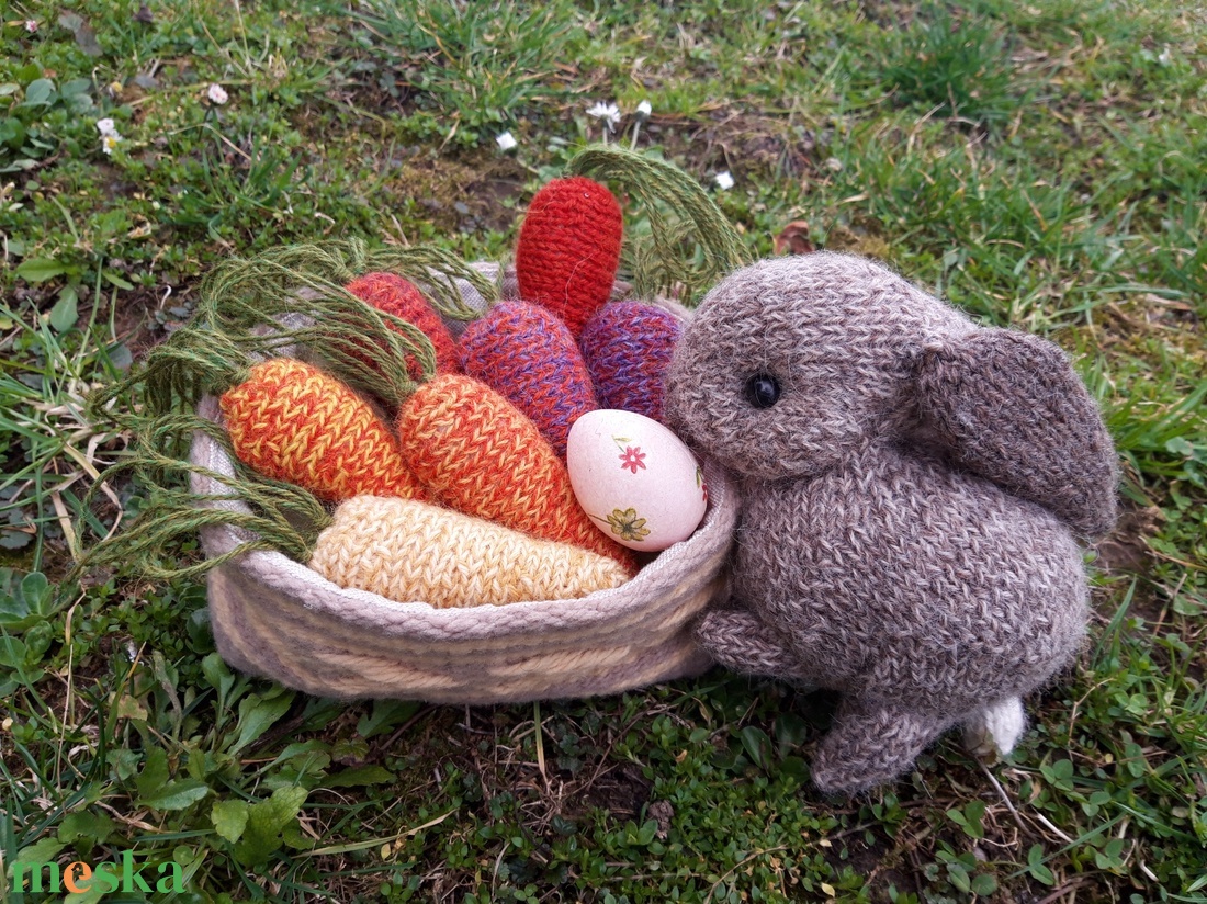 Kötött gyapjú sárgarépa  - játék & sport - gyerekkonyha - játék gyümölcsök és zöldségek - Meska.hu