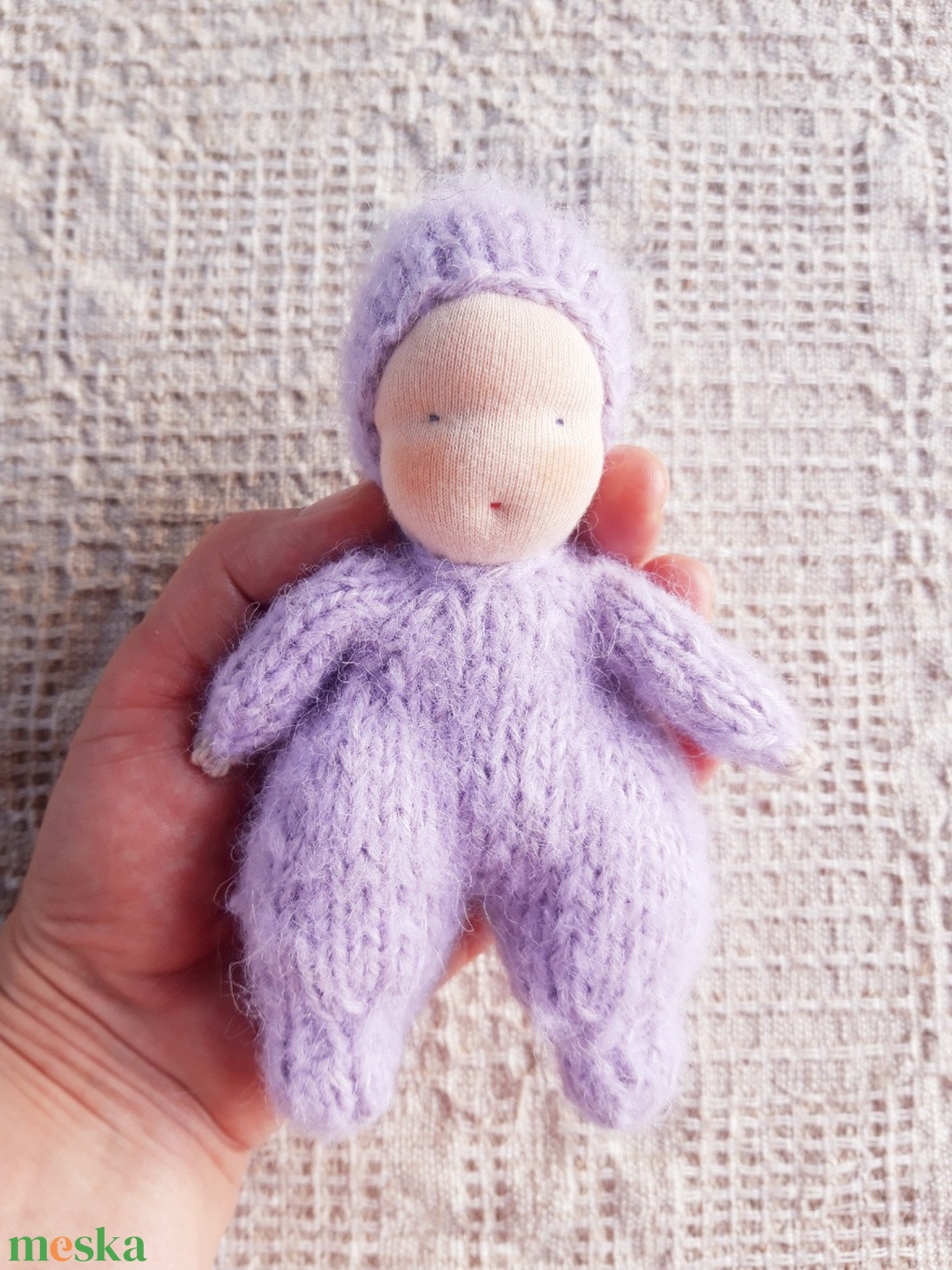 Kötött mini baba gyapjúból - játék & sport - készségfejlesztő és logikai játék - montessori szivárvány, waldorf játékok - Meska.hu Kötött mini baba gyapjúból - játék & sport - készségfejlesztő és logikai játék - montessori szivárvány, waldorf játékok - Meska.hu