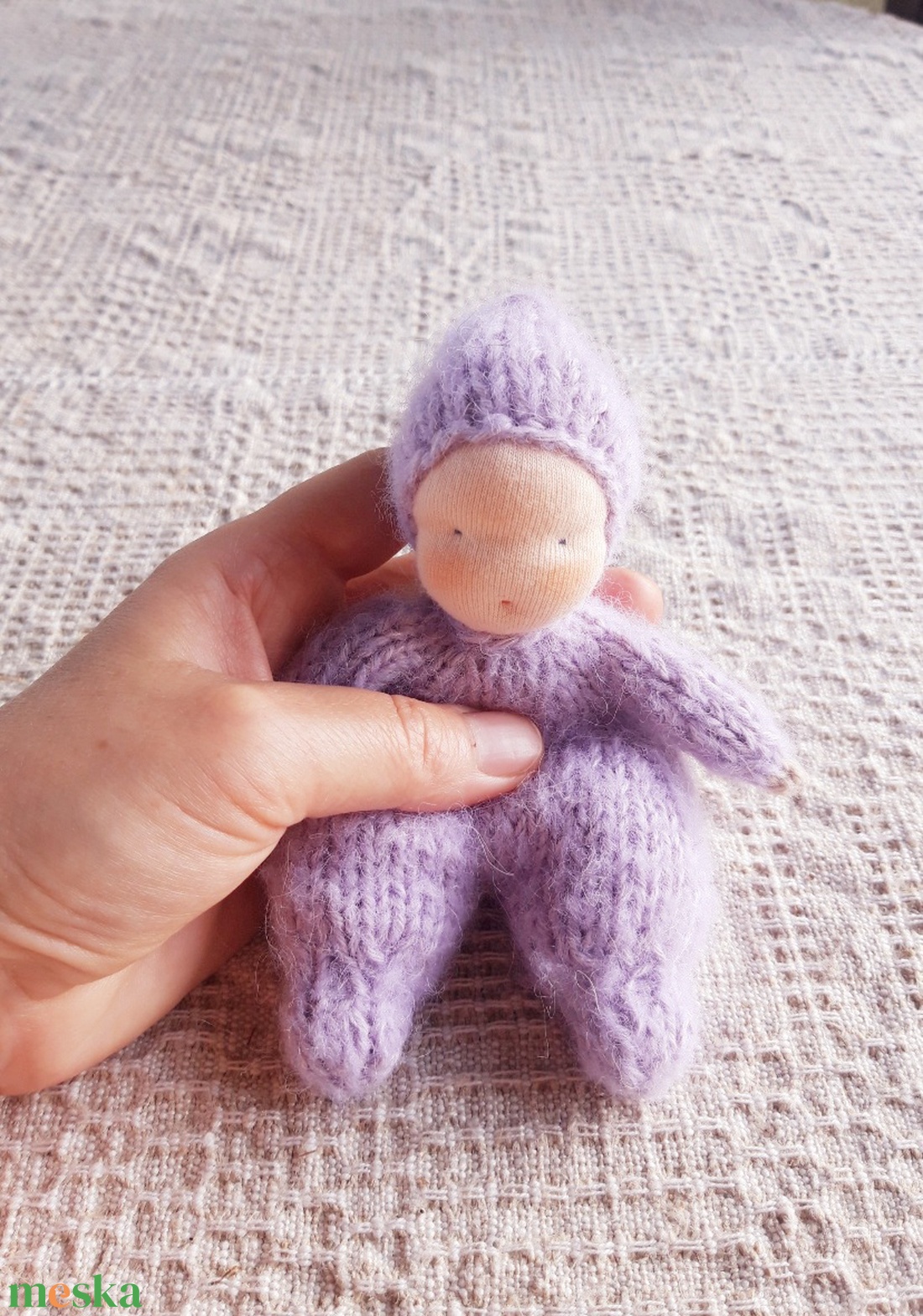 Kötött mini baba gyapjúból - játék & sport - készségfejlesztő és logikai játék - montessori szivárvány, waldorf játékok - Meska.hu Kötött mini baba gyapjúból - játék & sport - készségfejlesztő és logikai játék - montessori szivárvány, waldorf játékok - Meska.hu