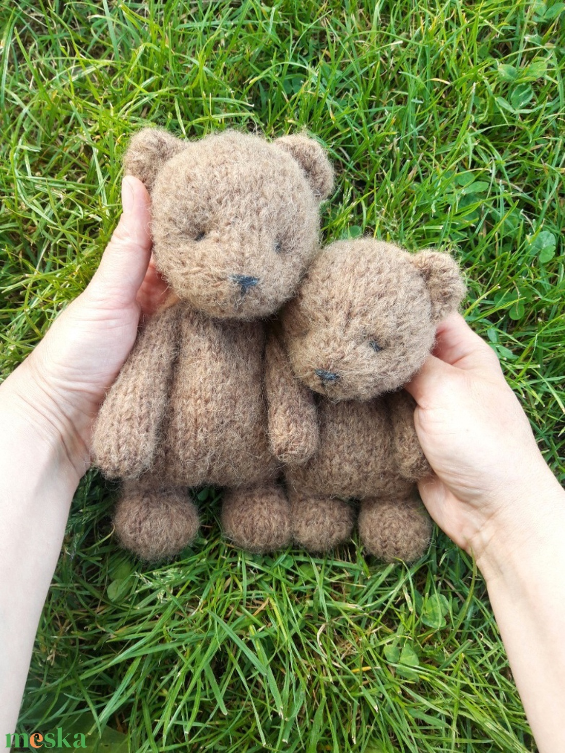 Kötött gyapjú mackó játék- barna - játék & sport - készségfejlesztő és logikai játék - montessori szivárvány, waldorf játékok - Meska.hu Kötött gyapjú mackó játék- barna - játék & sport - készségfejlesztő és logikai játék - montessori szivárvány, waldorf játékok - Meska.hu
