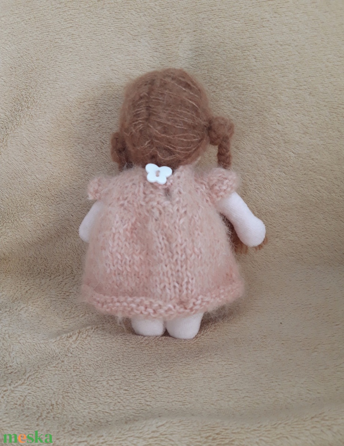 Kicsi Waldorf jellegű baba -rózsaszín - játék & sport - baba & babaház - baba - Meska.hu