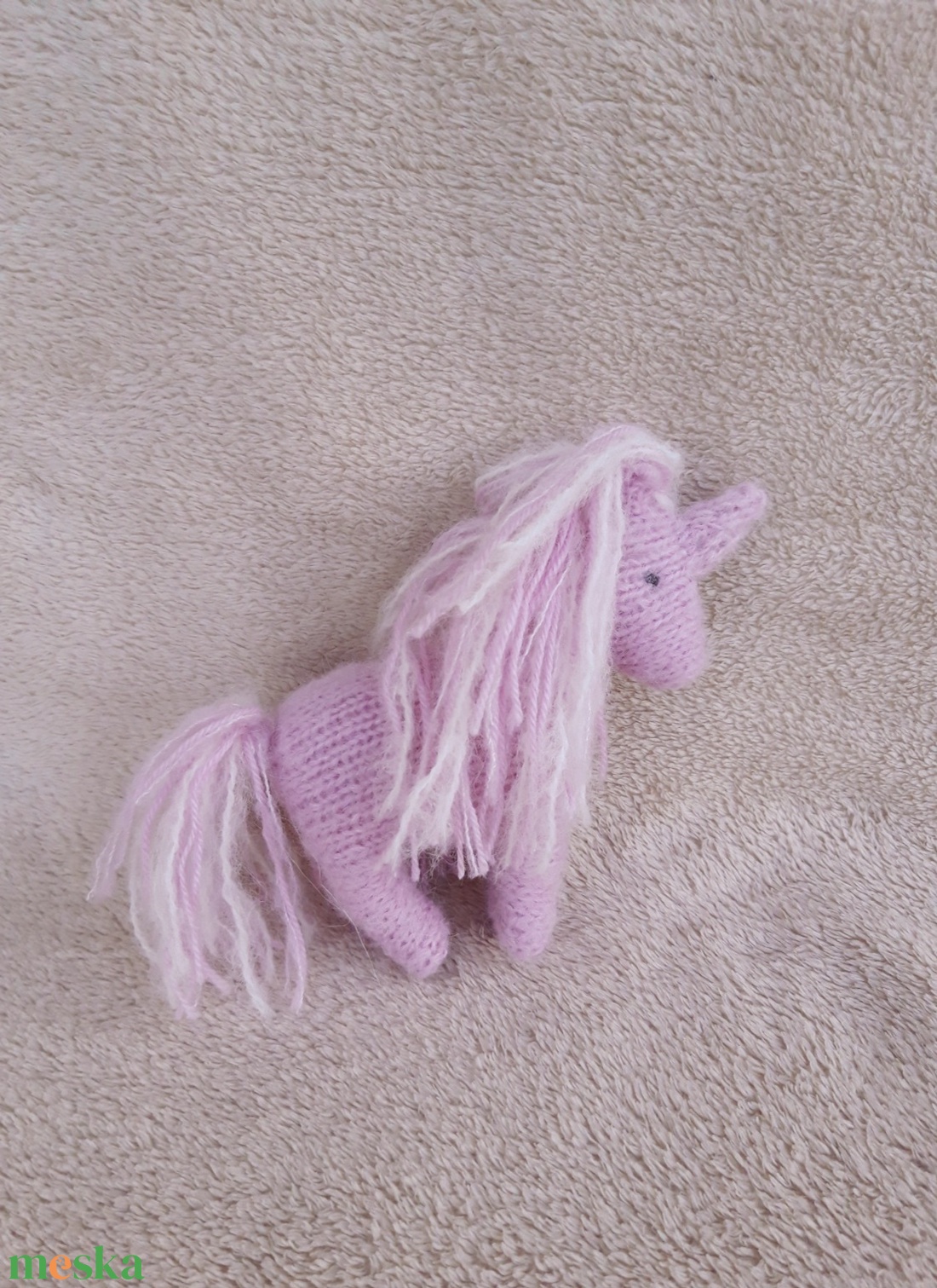 Színes unikornis plüss gyapjúfonalból - játék & sport - plüssállat & játékfigura - unikornis - Meska.hu