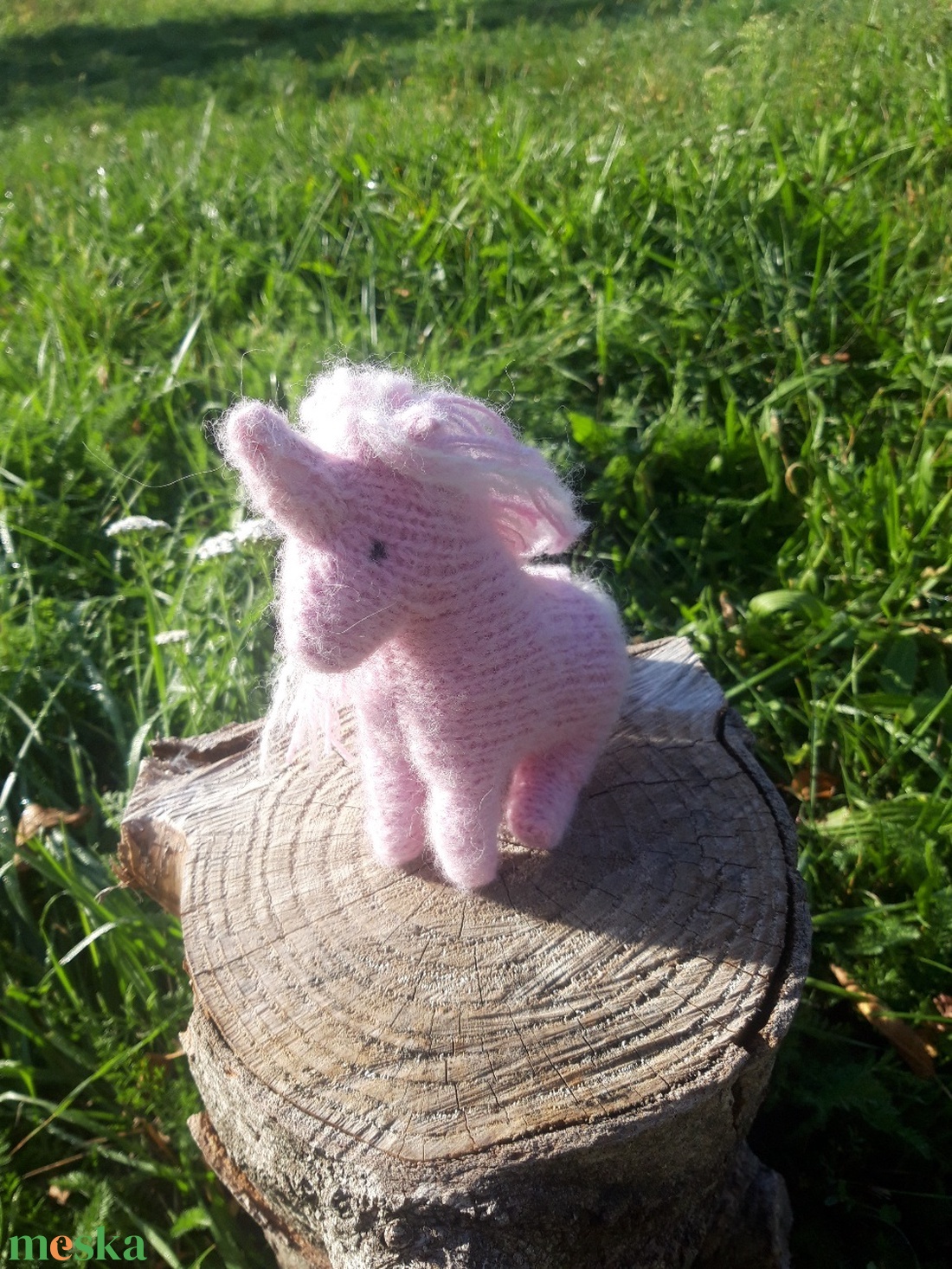 Színes unikornis plüss gyapjúfonalból - játék & sport - plüssállat & játékfigura - unikornis - Meska.hu