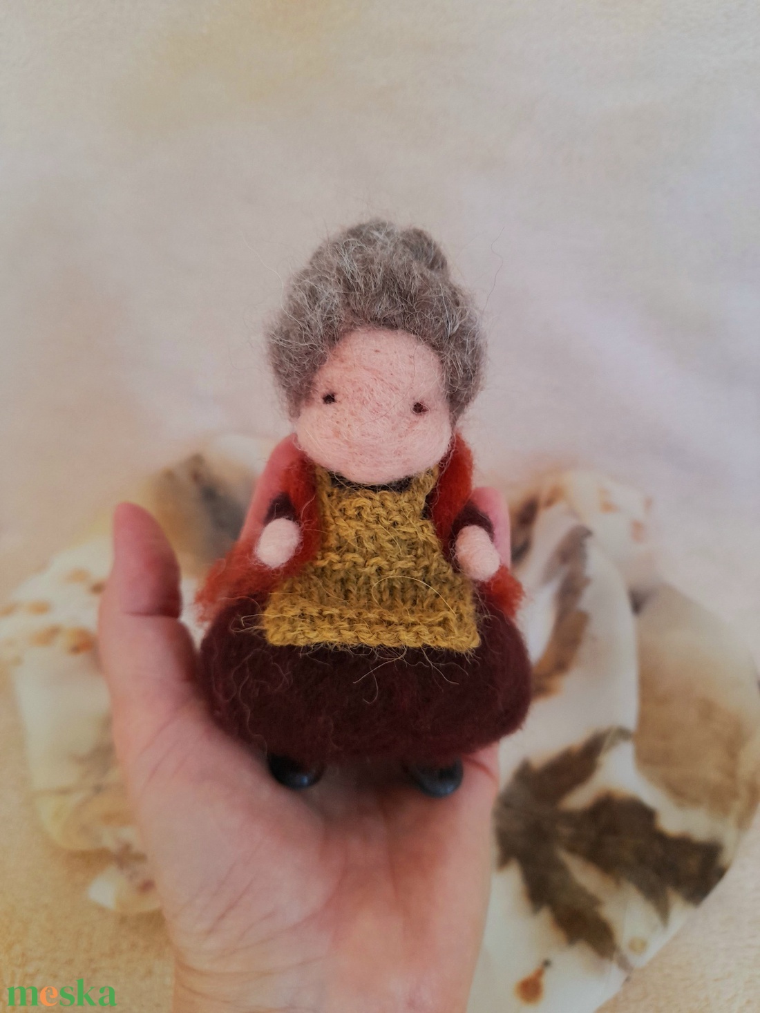 Őszanyó évszakasztalra - játék & sport - készségfejlesztő és logikai játék - montessori szivárvány, waldorf játékok - Meska.hu