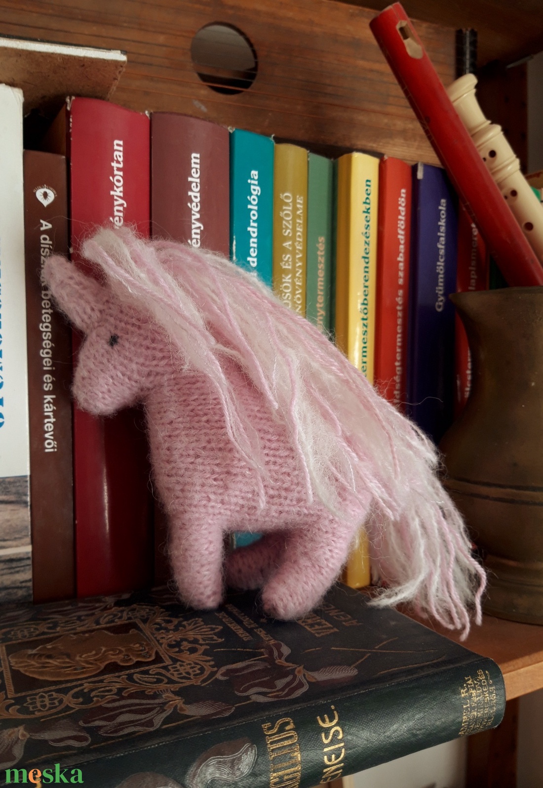 Színes unikornis plüss gyapjúfonalból - játék & sport - plüssállat & játékfigura - unikornis - Meska.hu