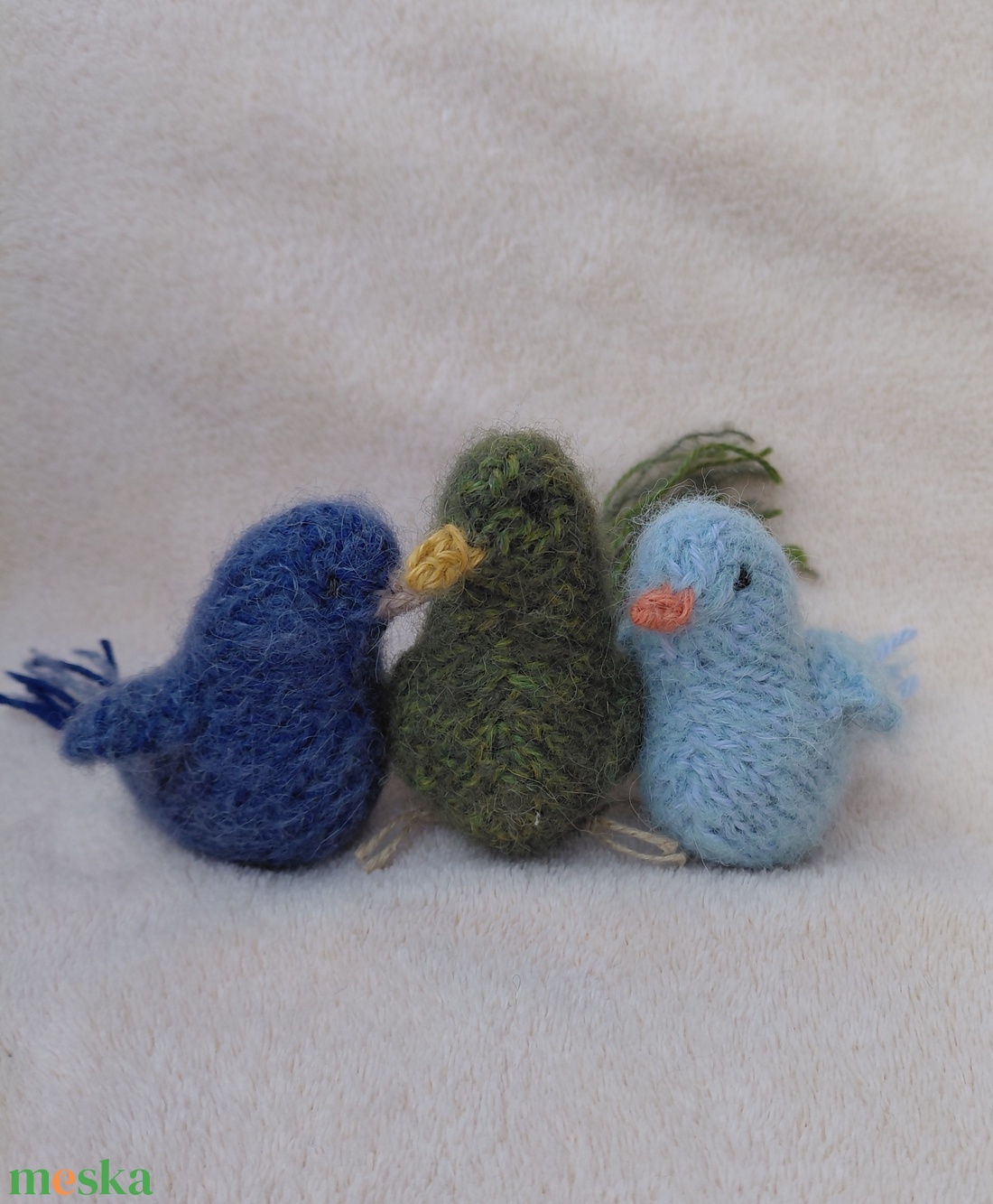 Mini madárka plüss gyapjúfonalból -  - játék & sport - plüssállat & játékfigura - madár - Meska.hu