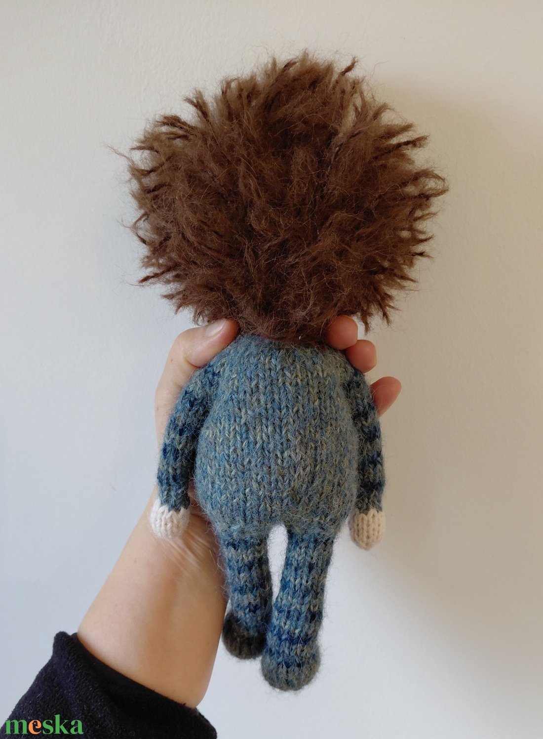Kötött testű erdei manó - baba - mama - baba játékok - waldorf játékok - Meska.hu