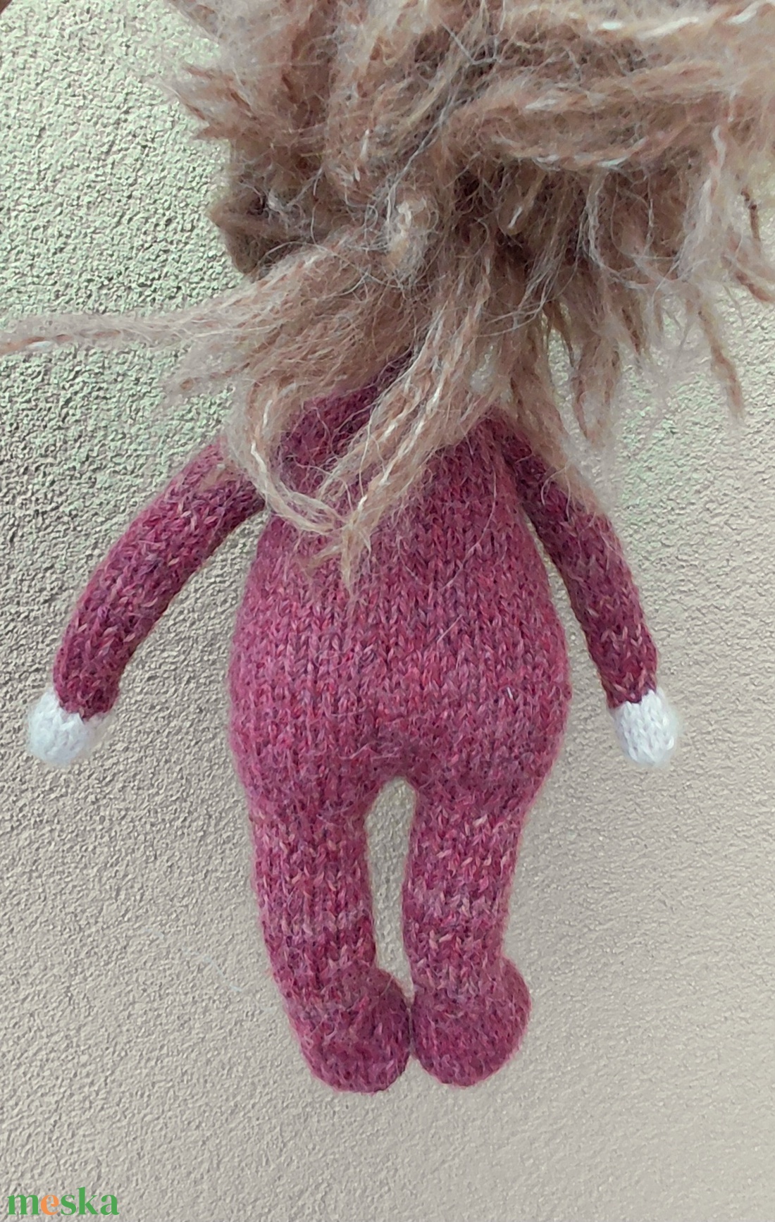 Kötött testű Waldorf jellegű baba 28 cm - baba - mama - baba játékok - waldorf játékok - Meska.hu