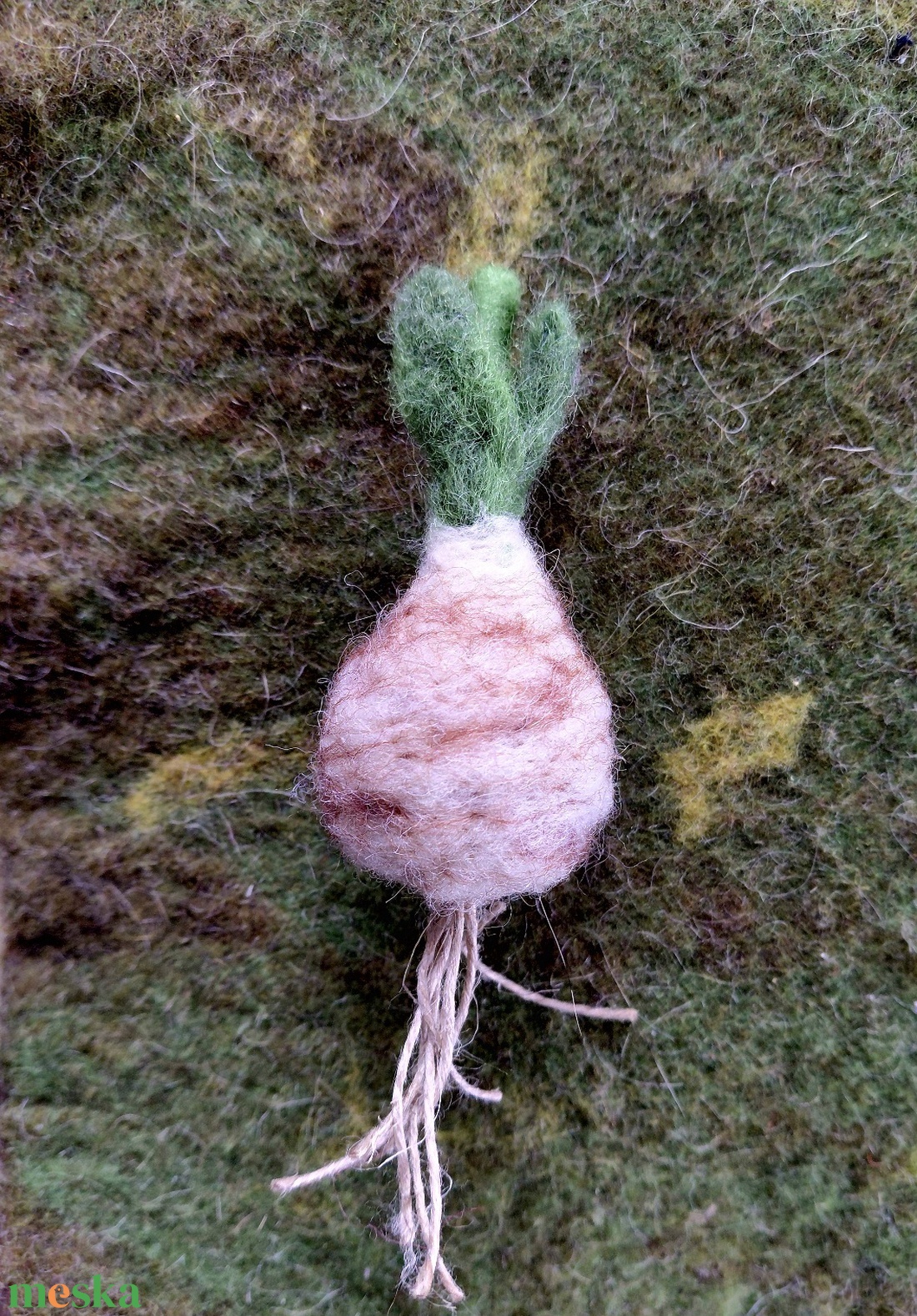 Nemez virághagyma - baba - mama - baba játékok - waldorf játékok - Meska.hu