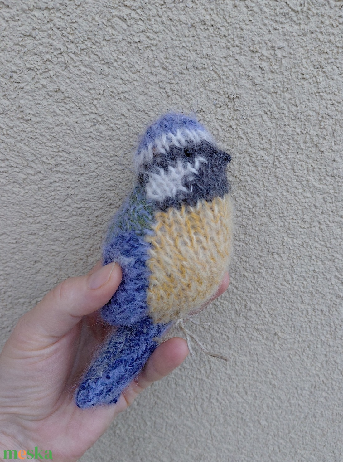 Cinke plüss 100% gyapjúfonalból kötve - játék & sport - plüssállat & játékfigura - madár - Meska.hu