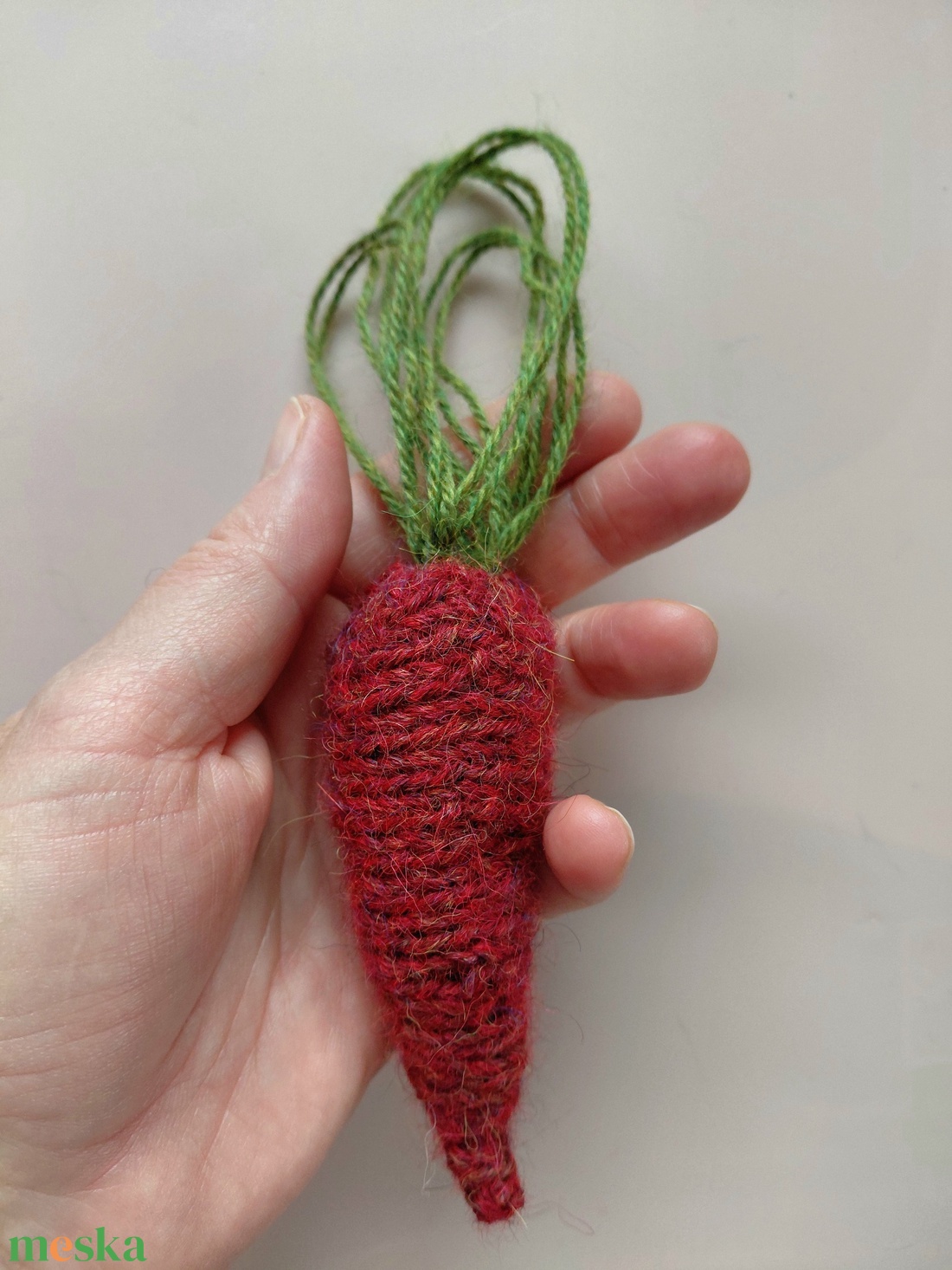 Kötött gyapjú sárgarépa  - játék & sport - gyerekkonyha - játék gyümölcsök és zöldségek - Meska.hu