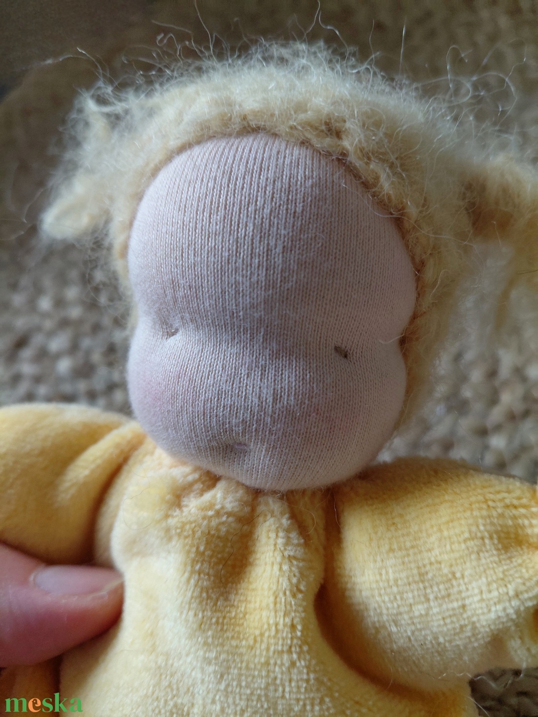 Kicsi szundibaba  - baba - mama - baba játékok - waldorf játékok - Meska.hu