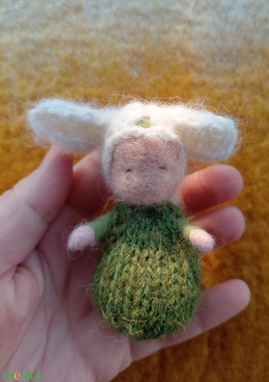 Gyapjú hóvirág-gyermek - baba - mama - baba játékok - waldorf játékok - Meska.hu