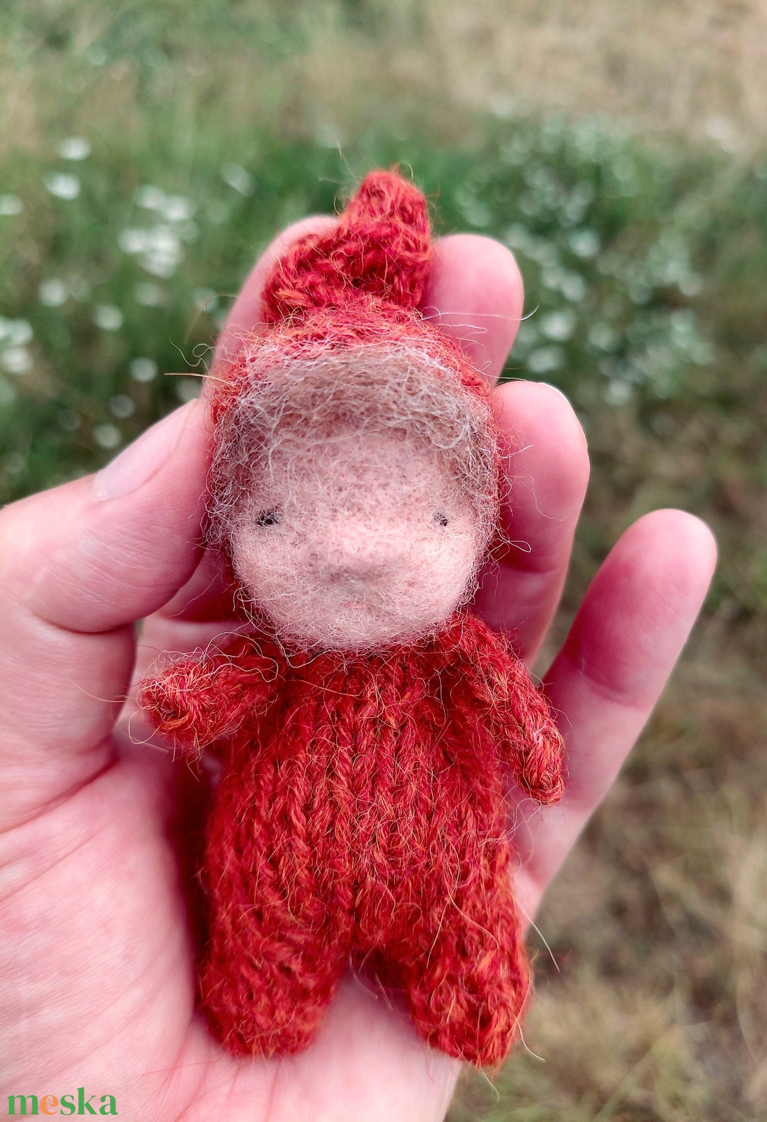 Kötött színes gyapjú marok-manó - baba - mama - baba játékok - waldorf játékok - Meska.hu