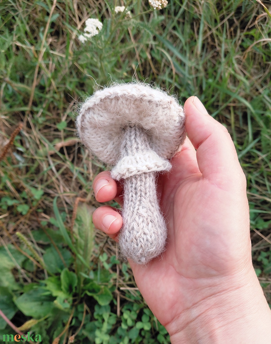 Kötött gyapjú gomba évszakasztalra - őzláb - baba - mama - baba játékok - waldorf játékok - Meska.hu
