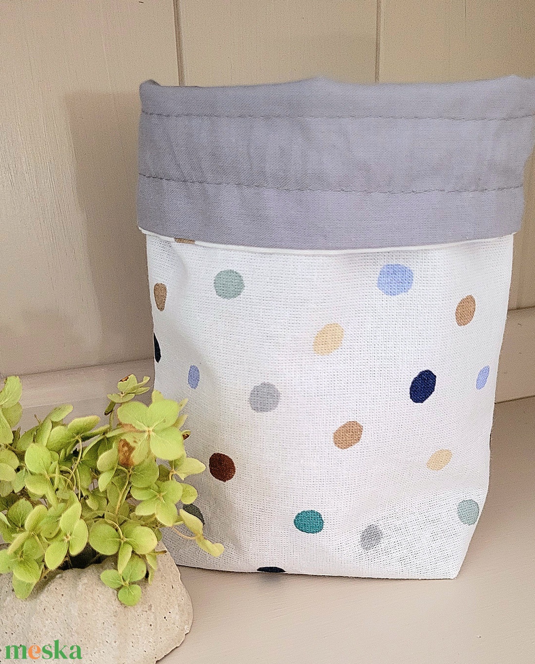 Textil zsák-pöttyös_S - karácsony - karácsonyi ajándékozás - karácsonyi ajándékcsomagolás - Meska.hu Textil zsák-pöttyös_S - karácsony - karácsonyi ajándékozás - karácsonyi ajándékcsomagolás - Meska.hu