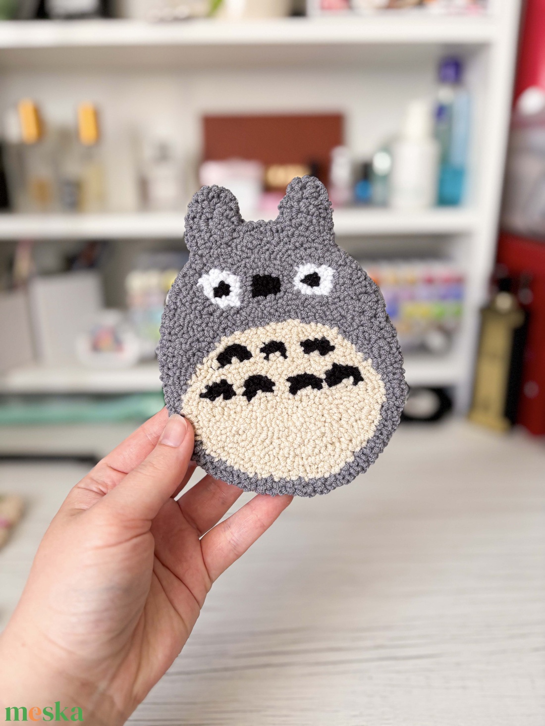 Totoro punch needle poháralátét - otthon & életmód - konyhafelszerelés, tálalás - tálalás - tányér- és poháralátét - Meska.hu Totoro punch needle poháralátét - otthon & életmód - konyhafelszerelés, tálalás - tálalás - tányér- és poháralátét - Meska.hu