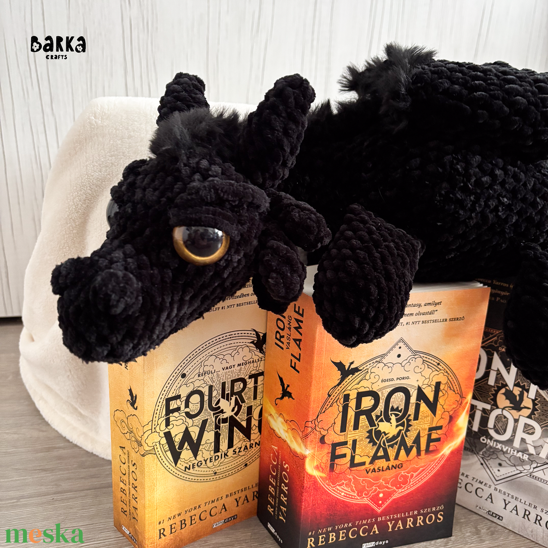 Tairn sárkány horgolt plüss - játék & sport - plüssállat & játékfigura - más figura - Meska.hu