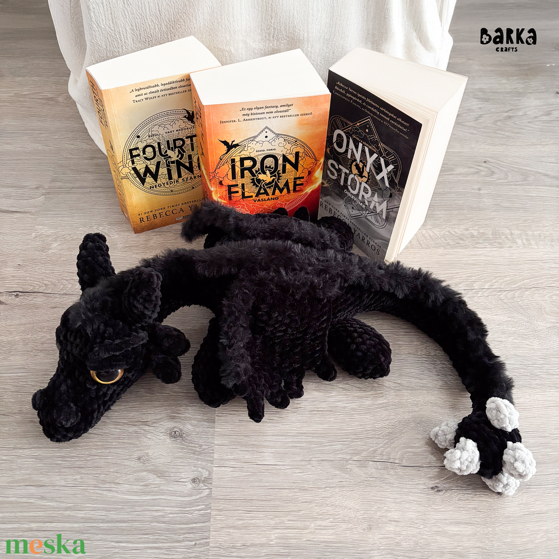 Tairn sárkány horgolt plüss - játék & sport - plüssállat & játékfigura - más figura - Meska.hu