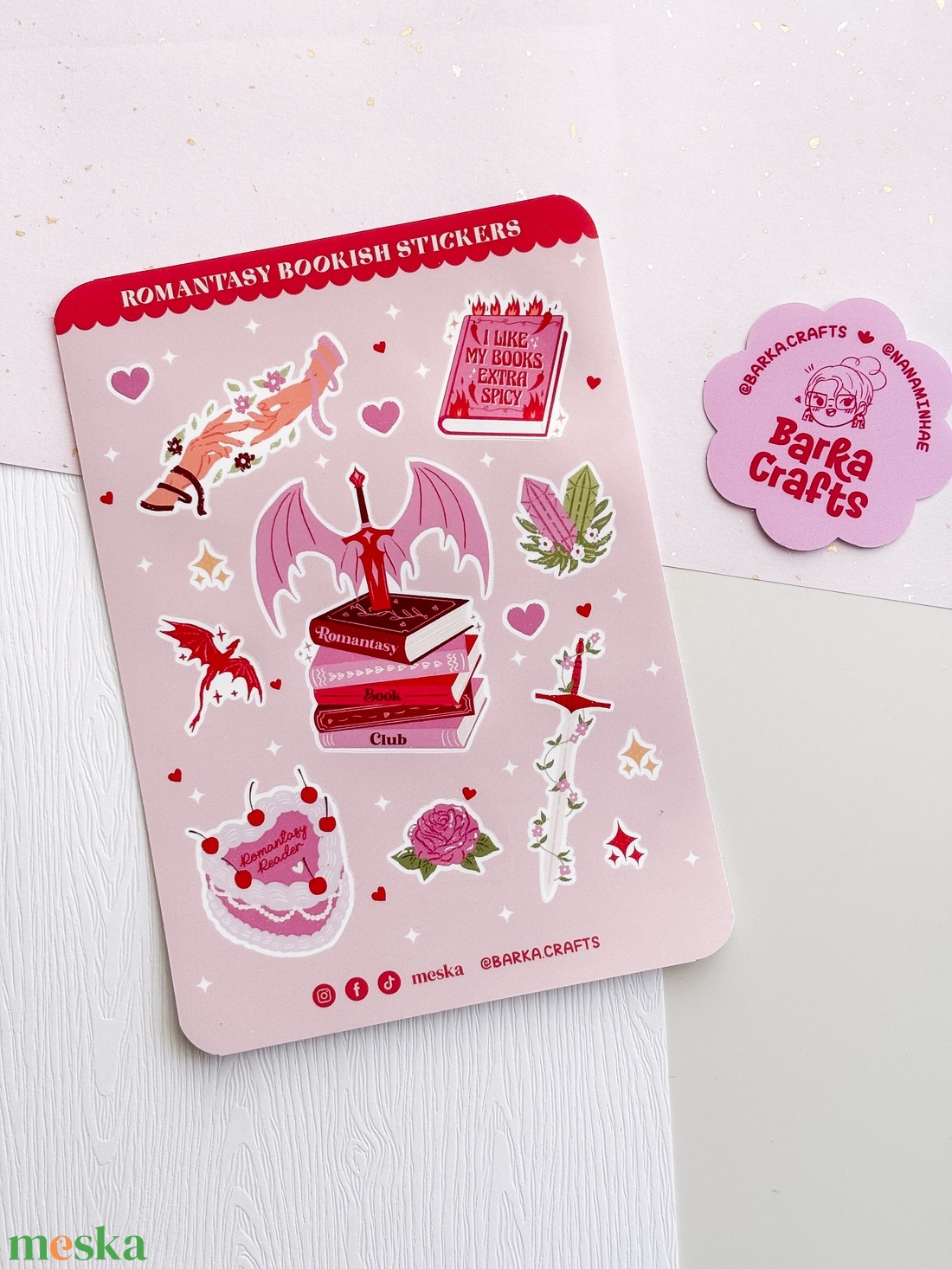 Romantasy Matrica Csomag (4 ív egyben) - otthon & életmód - papír, írószer - matrica, matrica csomag - Meska.hu