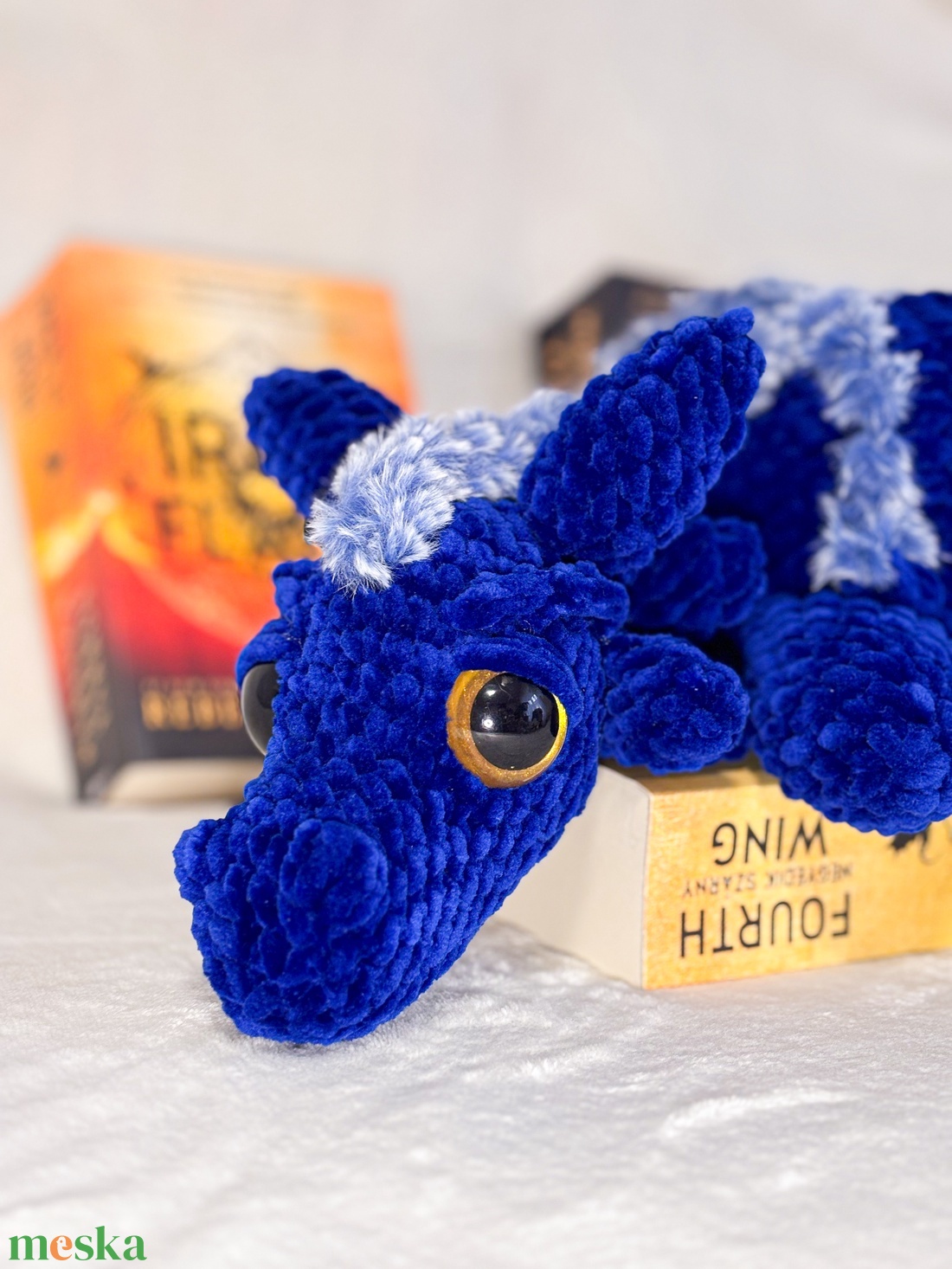 Sgaeyl sárkány horgolt plüss amigurumi - játék & sport - plüssállat & játékfigura - plüss sárkány - Meska.hu