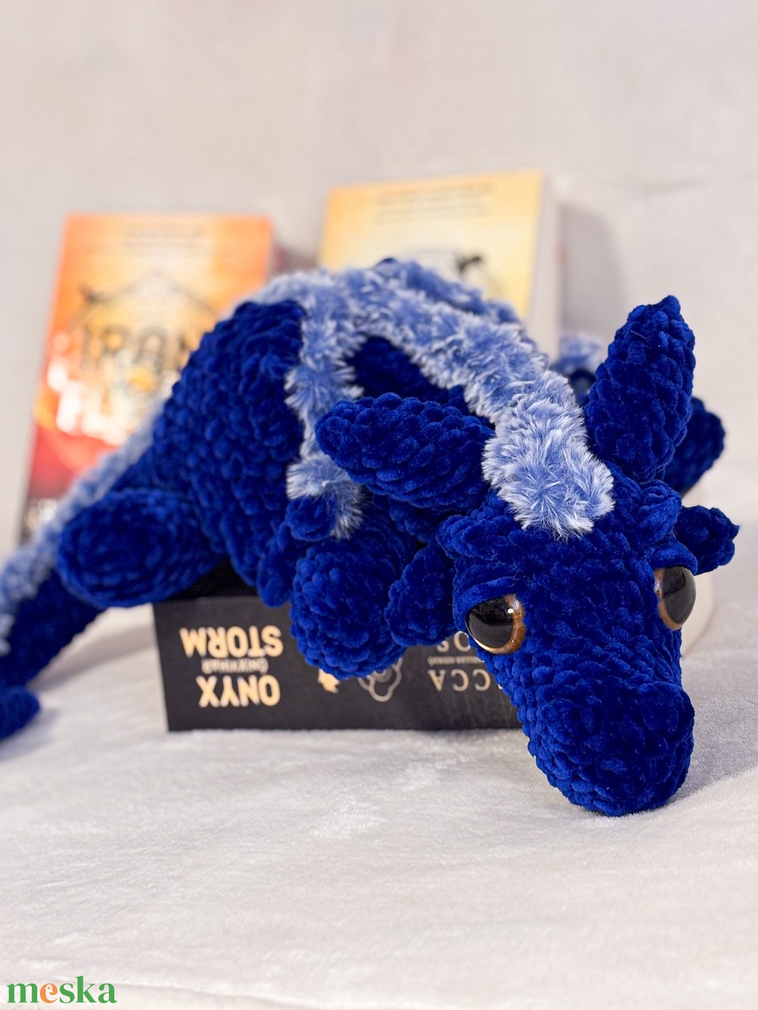 Sgaeyl sárkány horgolt plüss amigurumi - játék & sport - plüssállat & játékfigura - plüss sárkány - Meska.hu