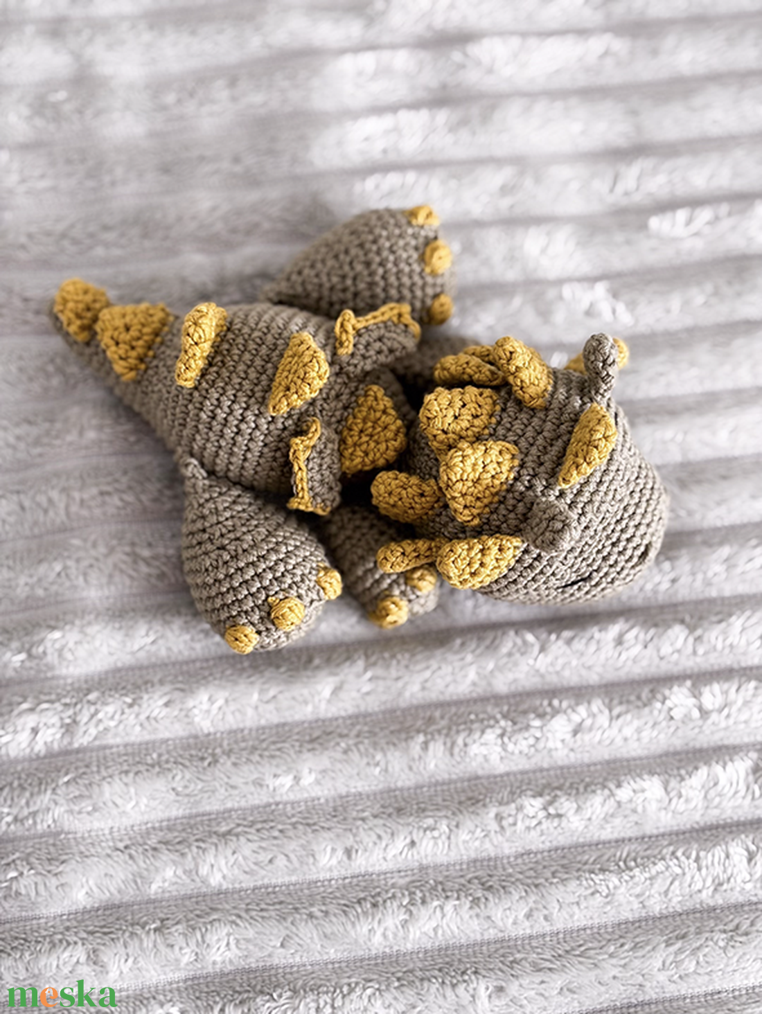 Baba sárkány horgolt plüss amigurumi - játék & sport - plüssállat & játékfigura - plüss sárkány - Meska.hu
