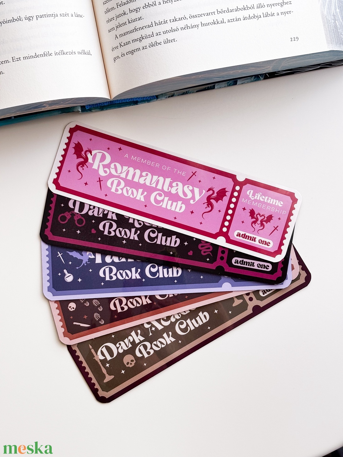 Romantasy, Fantasy, Dark Romance, Dark Academia, Crime Book Club könyvjelző csomag - könyv & zene - könyvjelző - Meska.hu