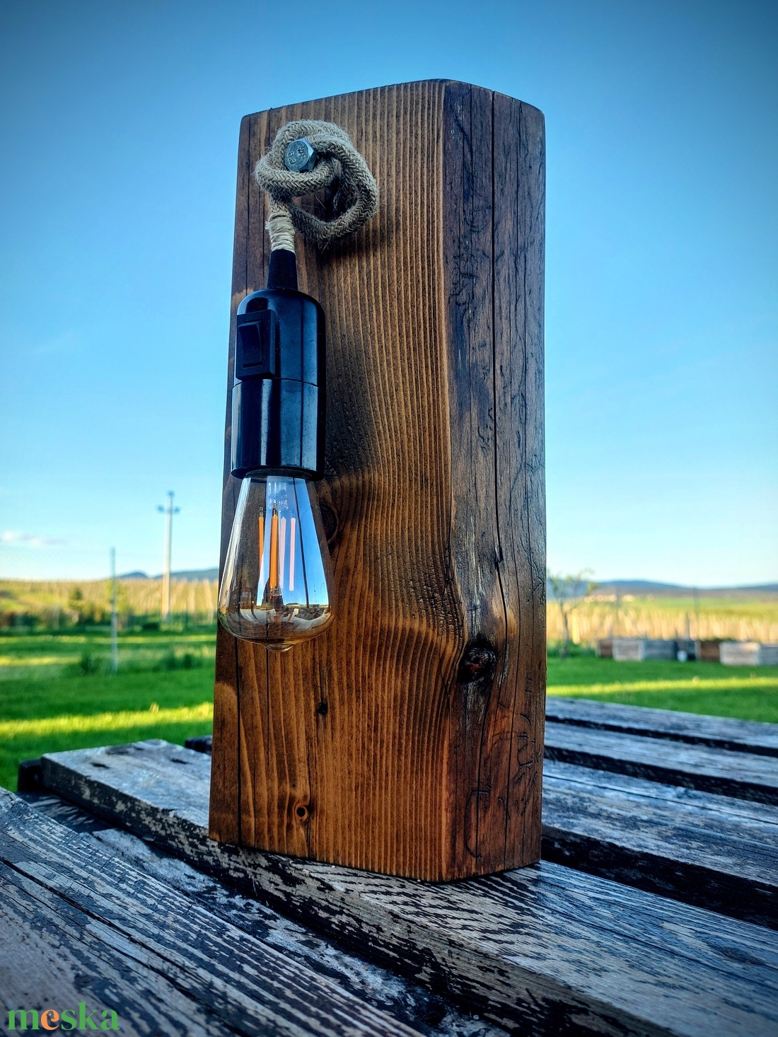 Egyedi kézzel csiszolt vintage stílusú asztali retró lámpa - otthon & életmód - lámpa - asztali lámpa - Meska.hu Egyedi kézzel csiszolt vintage stílusú asztali retró lámpa - otthon & életmód - lámpa - asztali lámpa - Meska.hu
