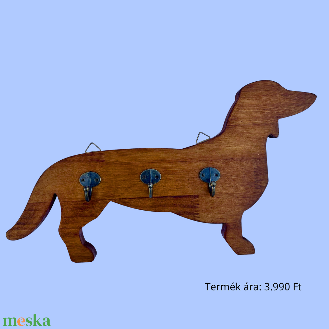 Tacskó formájú pórázakasztó (névvel kérhető) - otthon & életmód - kisállatoknak - kutyáknak - kutya póráz - Meska.hu